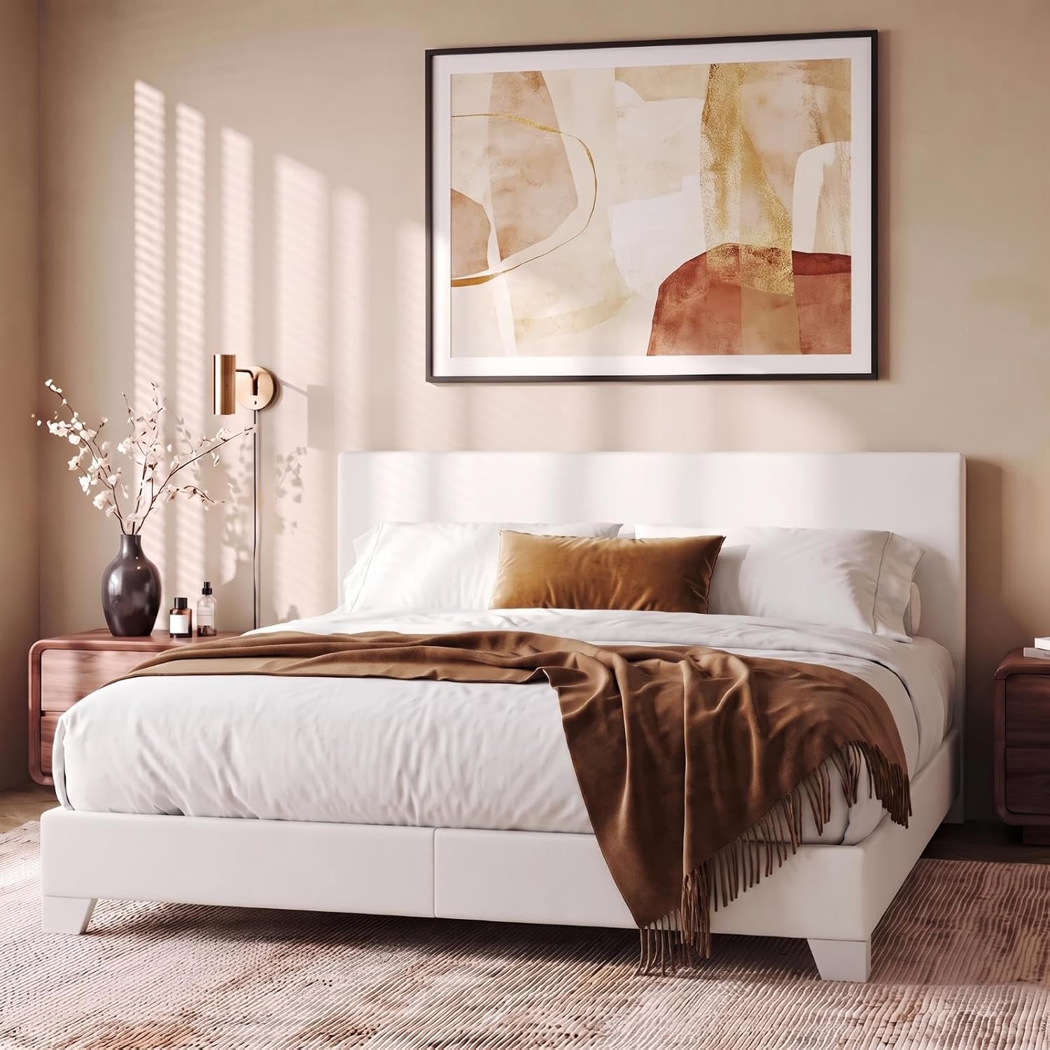 Detalle 2 de Allewie Upholstered Bed Frame, Full Size