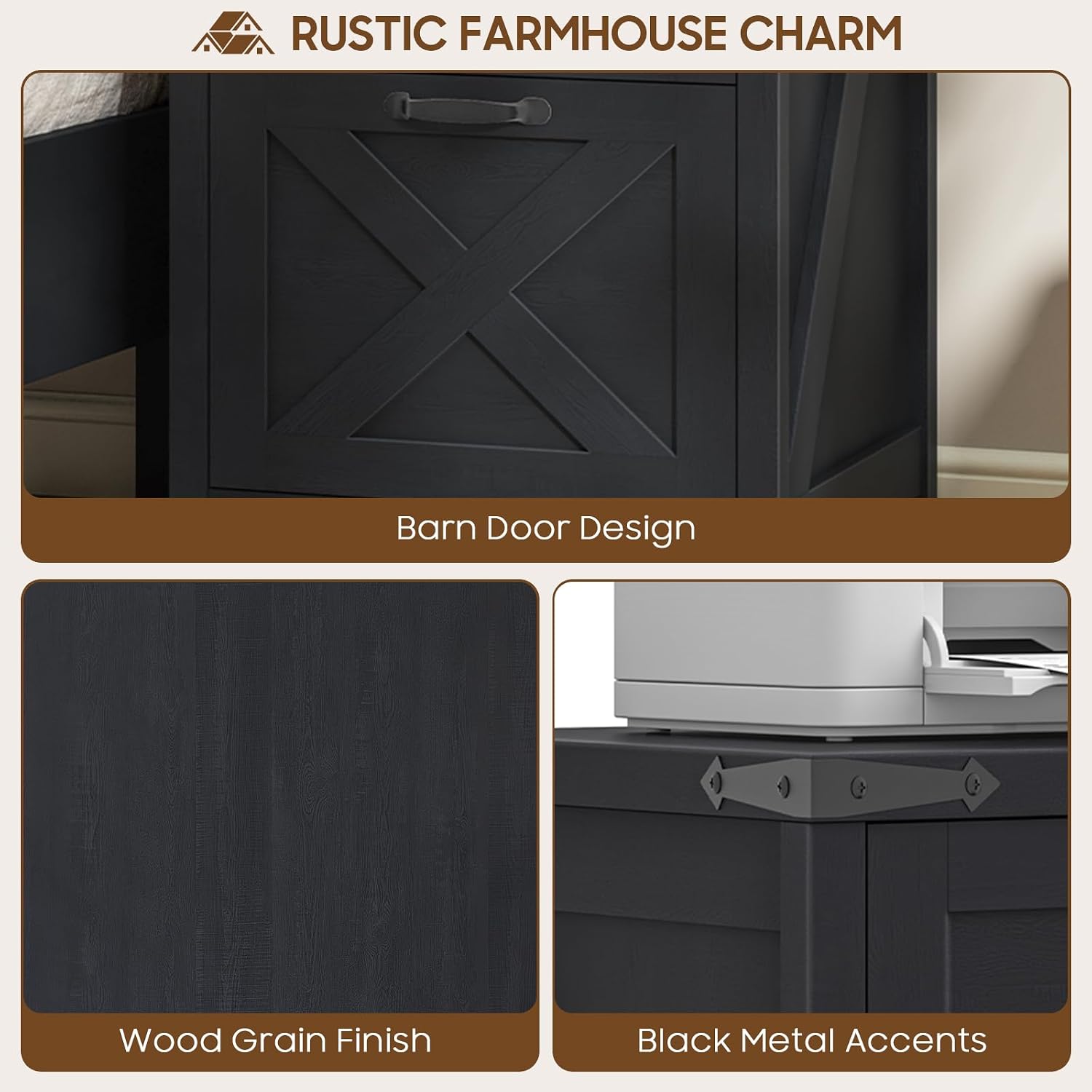 Thumbnail 6 de Halitaa File Cabinet with 3 Drawers