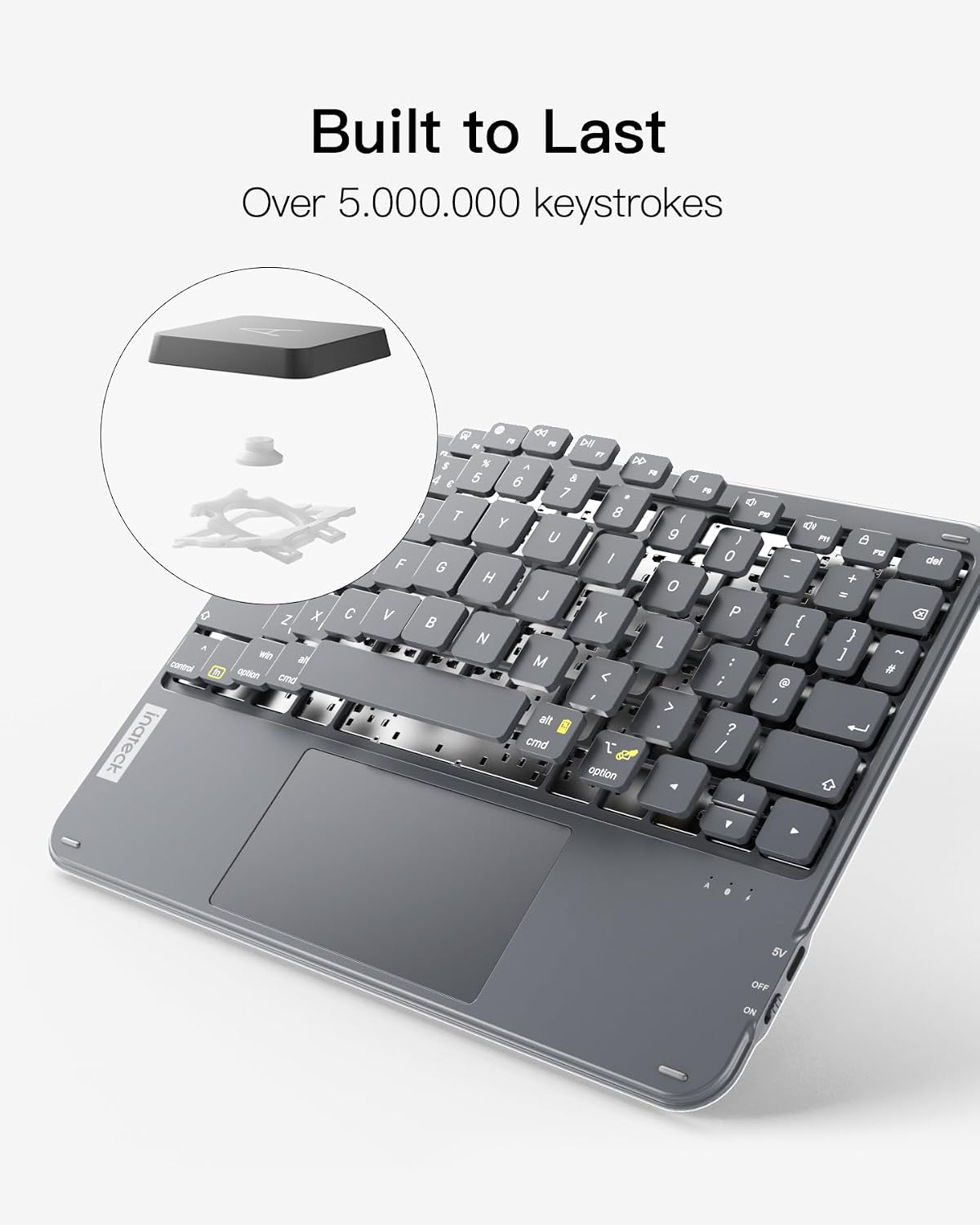 Thumbnail 6 de Inateck KB01105: Ultra‑Slim Bluetooth Keyboard with Touchpad for iPad, Windows and more
