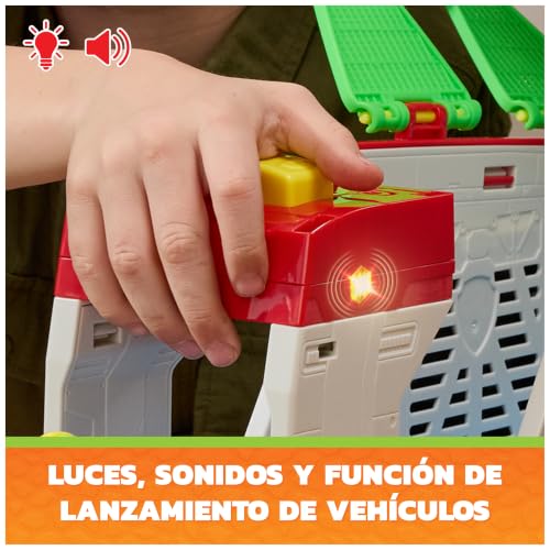 Detalle de Paw Patrol: The Dino Movie – Cuartel General 2 en 1 con Chase y vehículos