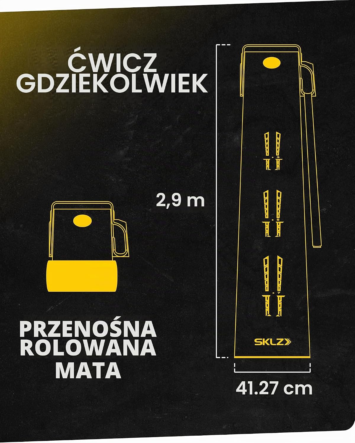 Thumbnail 5 de SKLZ Accelerator Pro – zwijana mata do puttowania z filcu z powrotem piłki