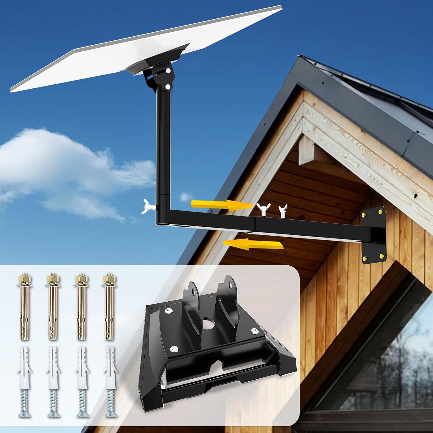 Detalle de Ybervont Starlink Standard 4/4X Gen 3/4 Adjustable Steel Wall Mount