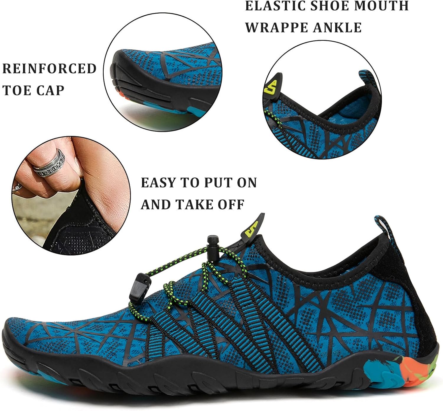 Thumbnail 3 de SAGUARO Chaussures Aquatiques Homme & Femme – Séchage rapide, drainage efficace et protection en plage et mer