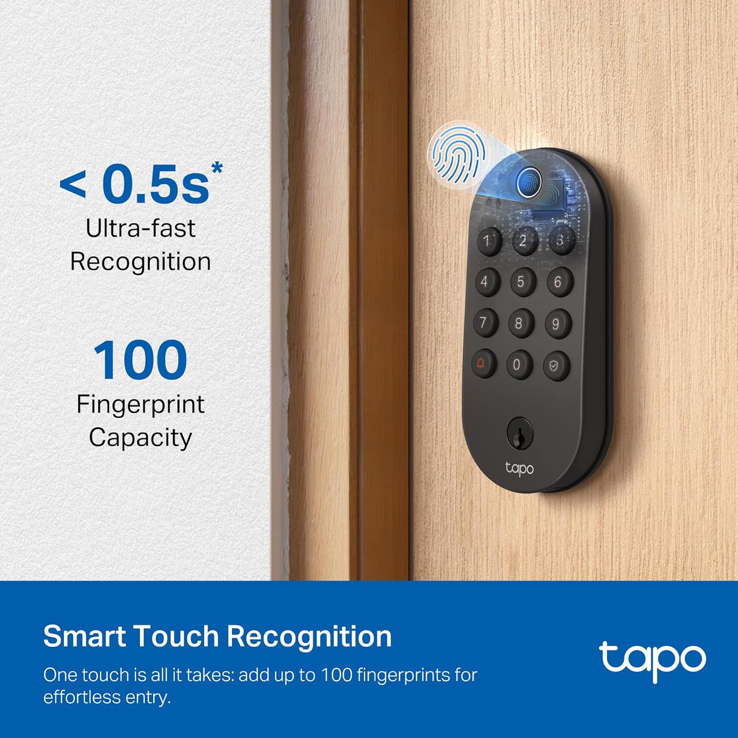 Thumbnail 2 de Tapo DL105 Smart Wi‑Fi Deadbolt Lock with Fingerprint 🔐