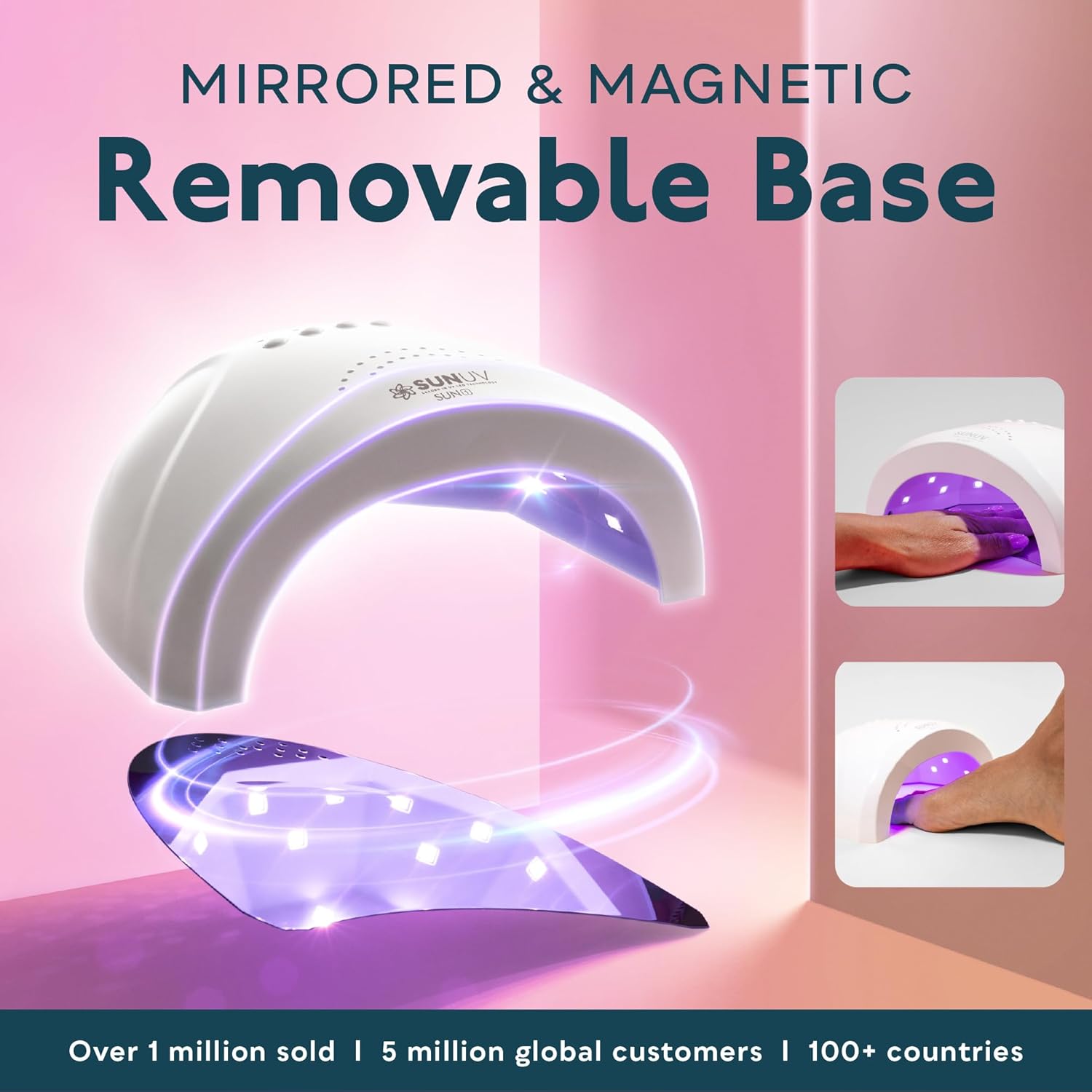 Detalle 2 de SUNUV SUNONEWT UV LED Nail Lamp with 3 Timers and Removable Base