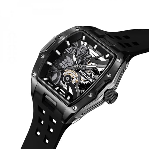 Detalle 2 de Police Gotham Dual-time: Orologio da polso in acciaio inox con movimento al quarzo e cassa 48 mm