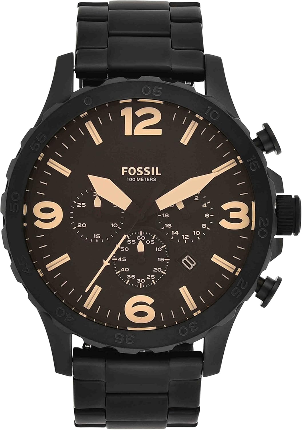 Thumbnail 6 de Fossil Nate Herren-Uhr mit Quarz-Chronograph, Edelstahl- oder Lederarmband