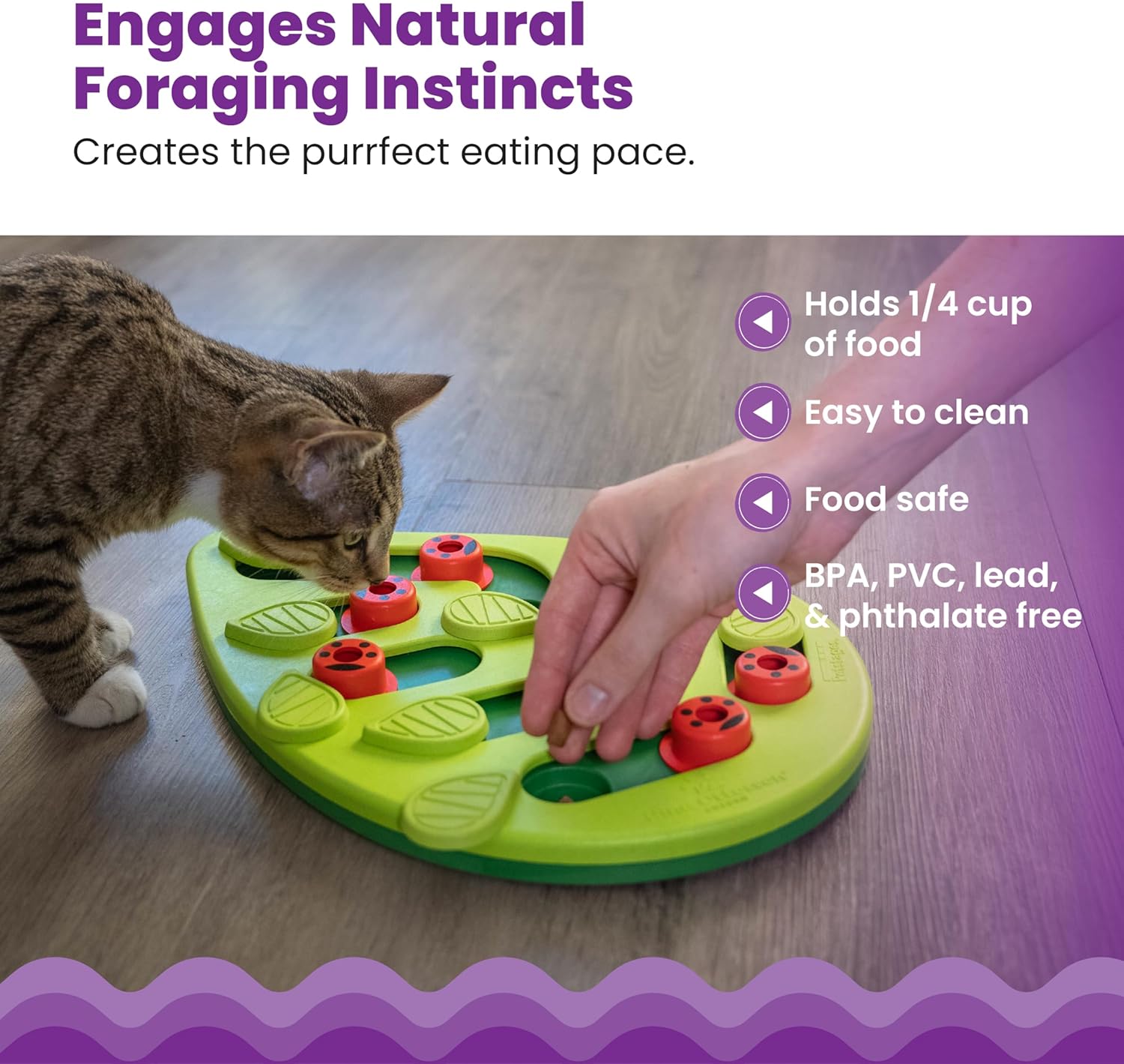 Thumbnail 3 de Catstages Nina Ottosson Interaktives Katzenspielzeug & Leckerli-Spender – Intelligenzspielzeug zur Selbstbeschäftigung