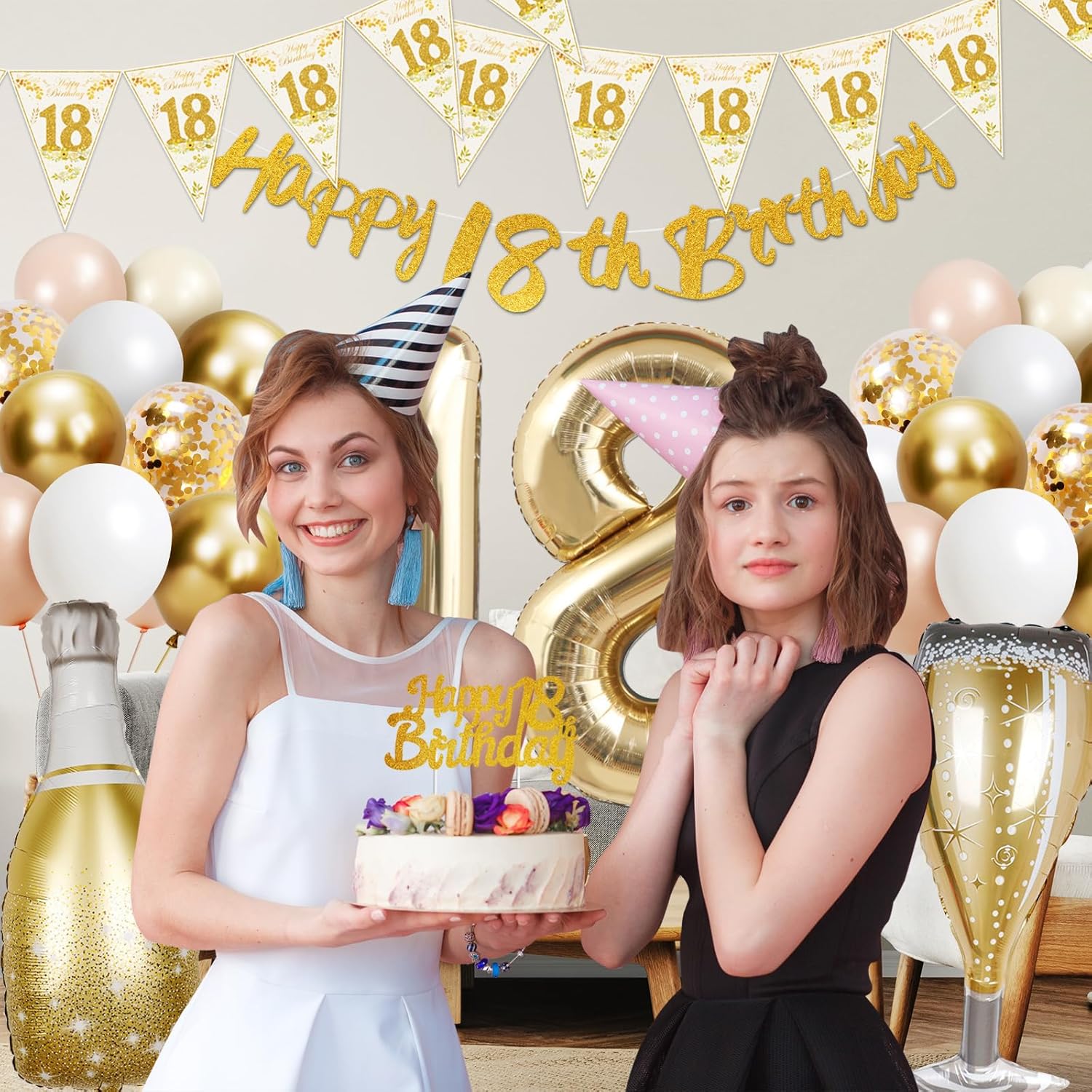 Thumbnail 4 de 18th Birthday Decorations Kit