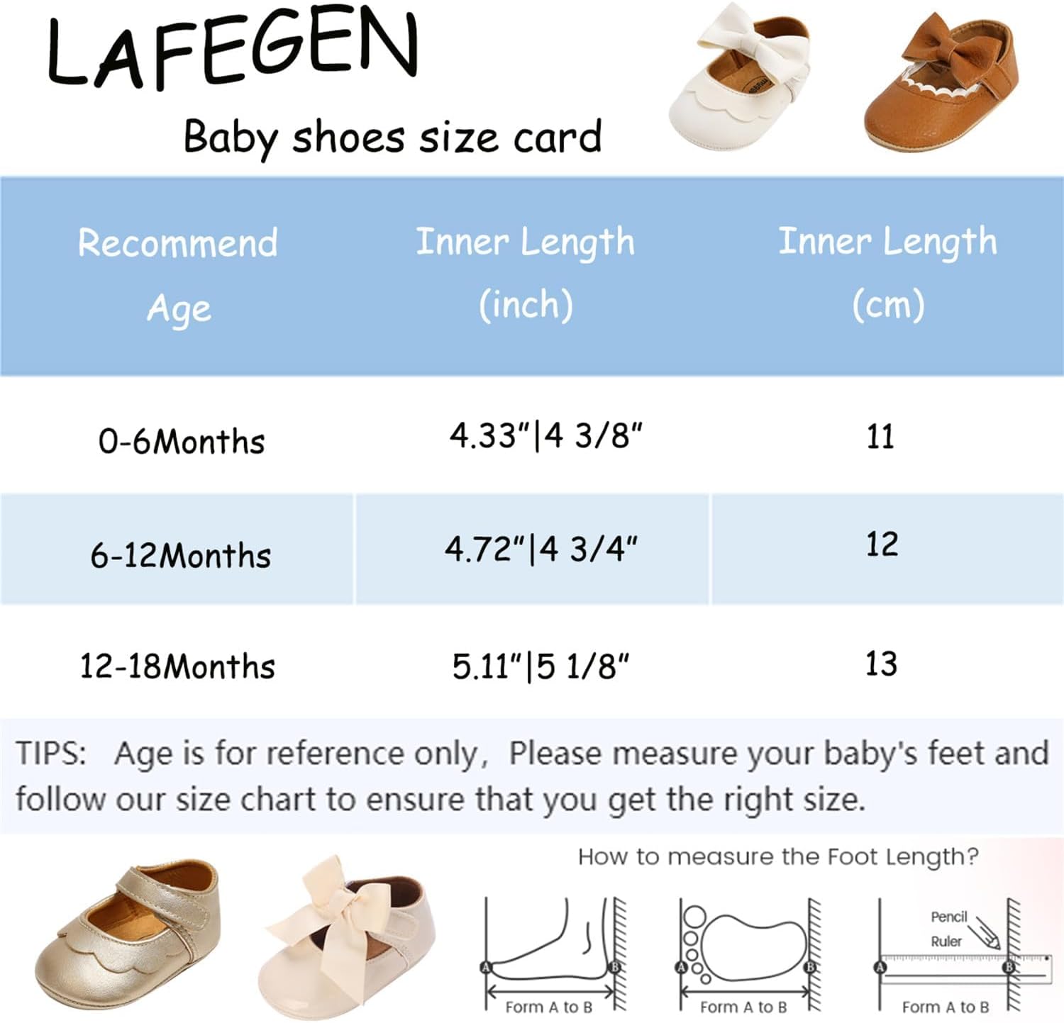 Detalle de LAFEGEN Baby Girl Mary Jane Shoes in PU Leather