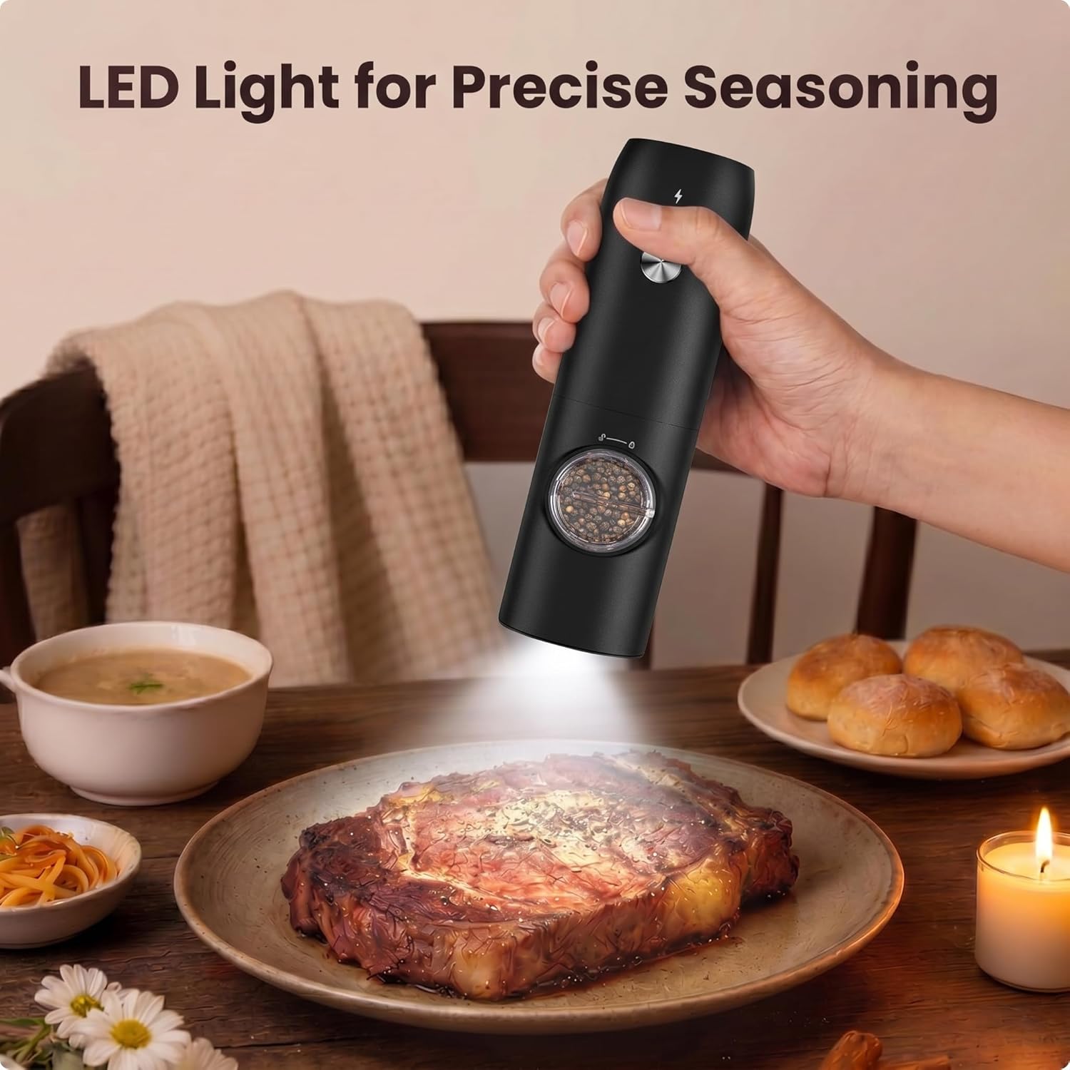 Thumbnail 3 de FRTONYI Electric Salt and Pepper Grinder 70ml 🧂