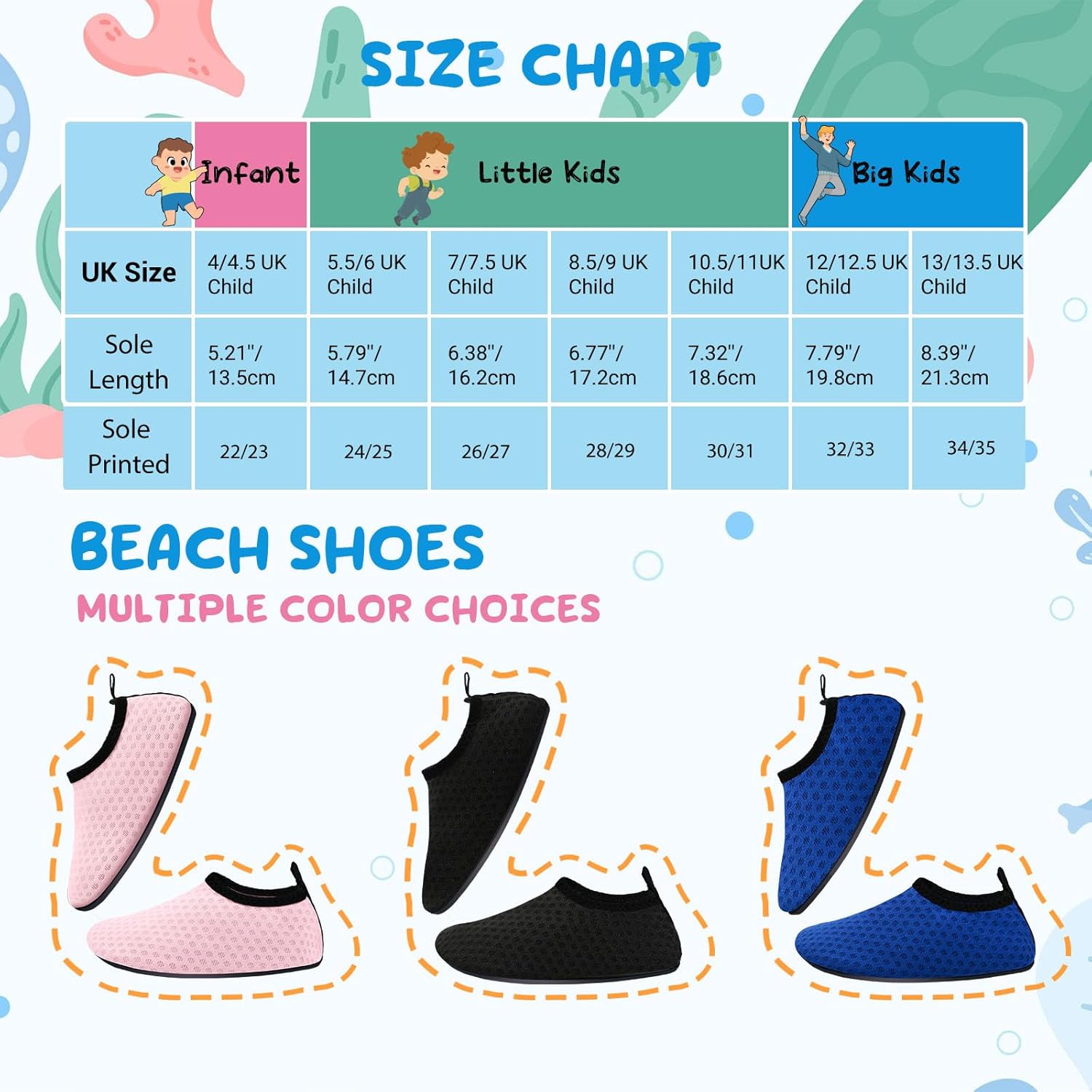 Thumbnail 6 de Kids Water Shoes: Toddler Swim Shoes for Boys & Girls – Lightweight Quick-Dry Beach Footwear