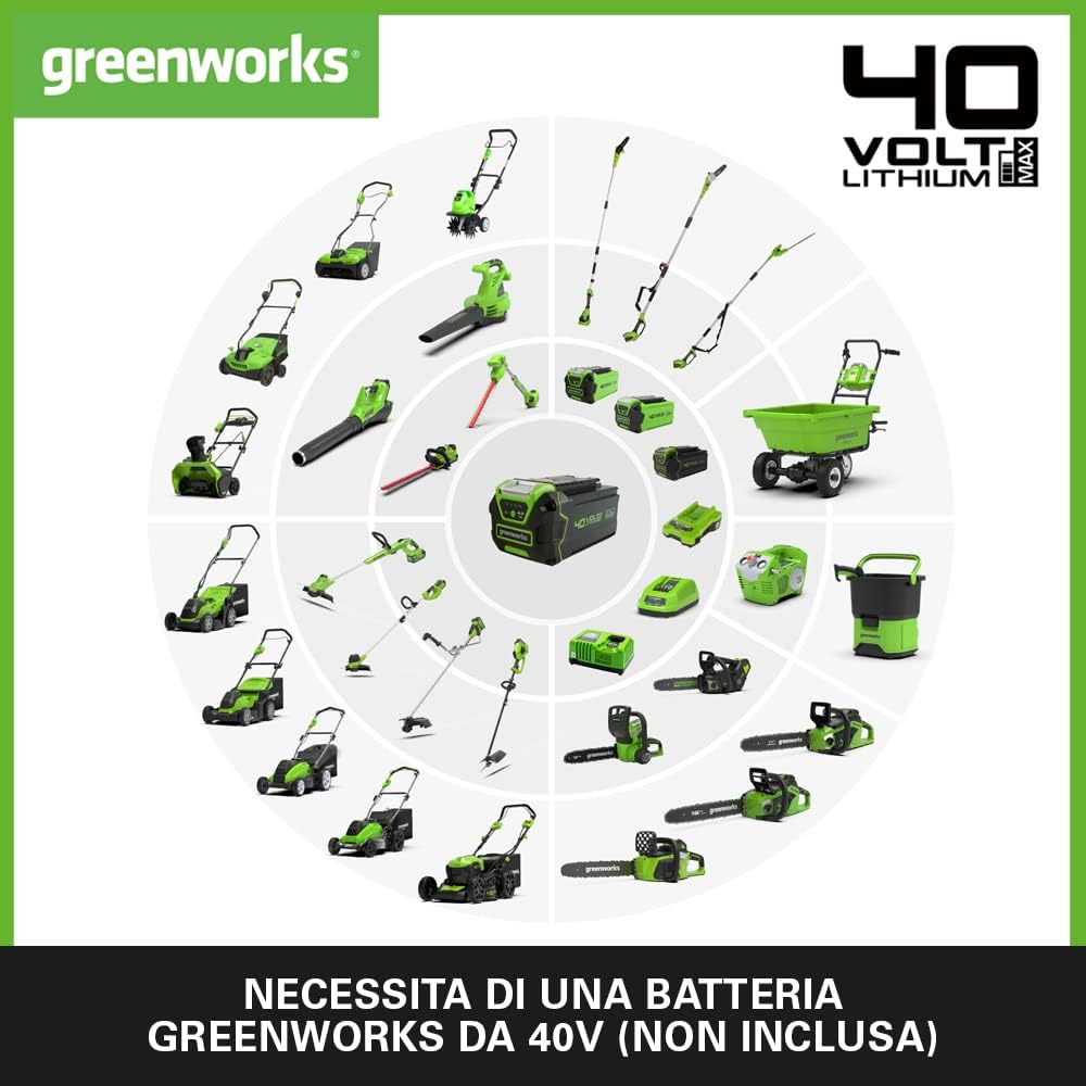 Thumbnail 5 de Greenworks 40V Decespugliatore a Batteria 40 cm