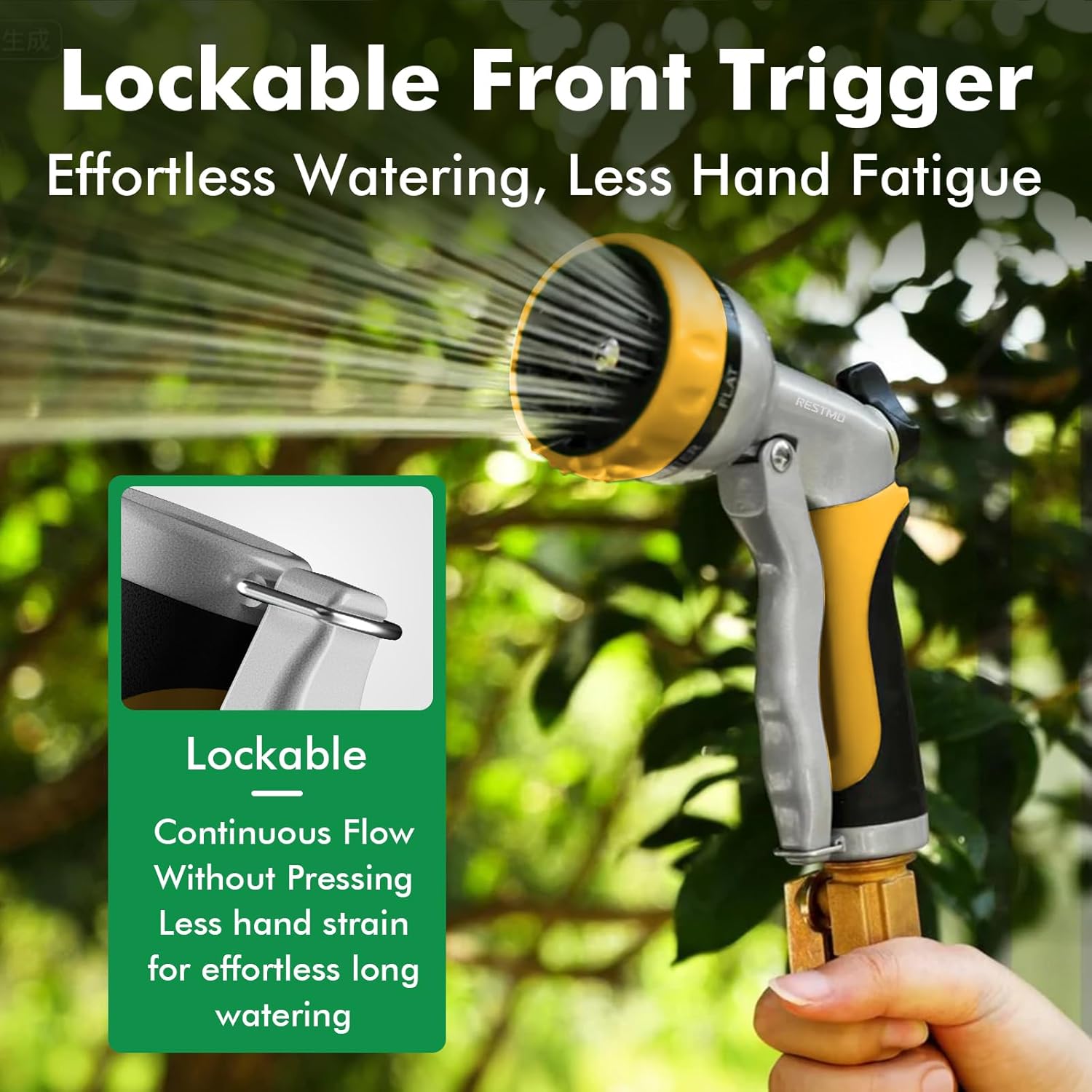 Thumbnail 4 de RESTMO Hose Pipe Spray Gun 7-pattern