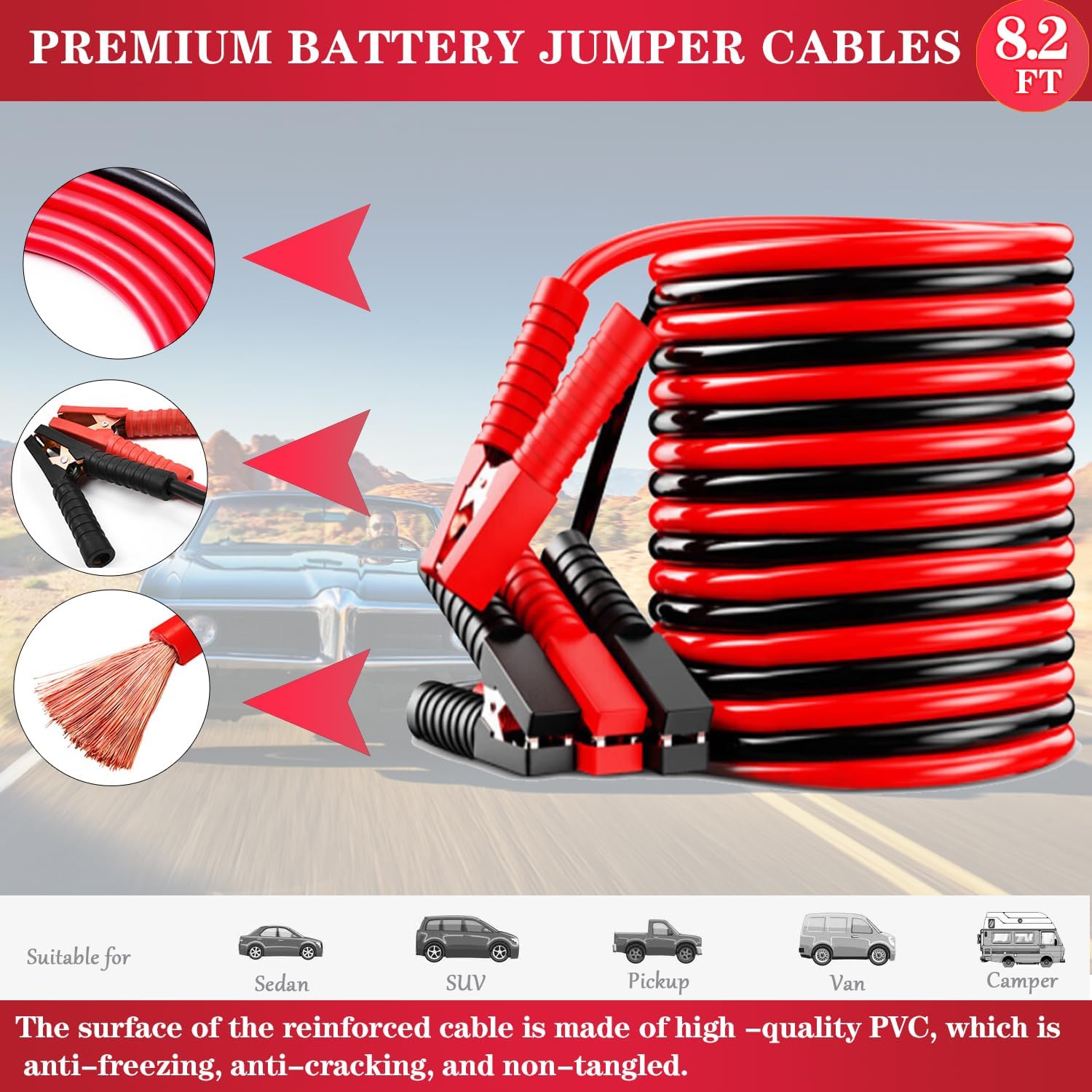 Detalle 2 de Car Emergency Kit with Jumper Cables