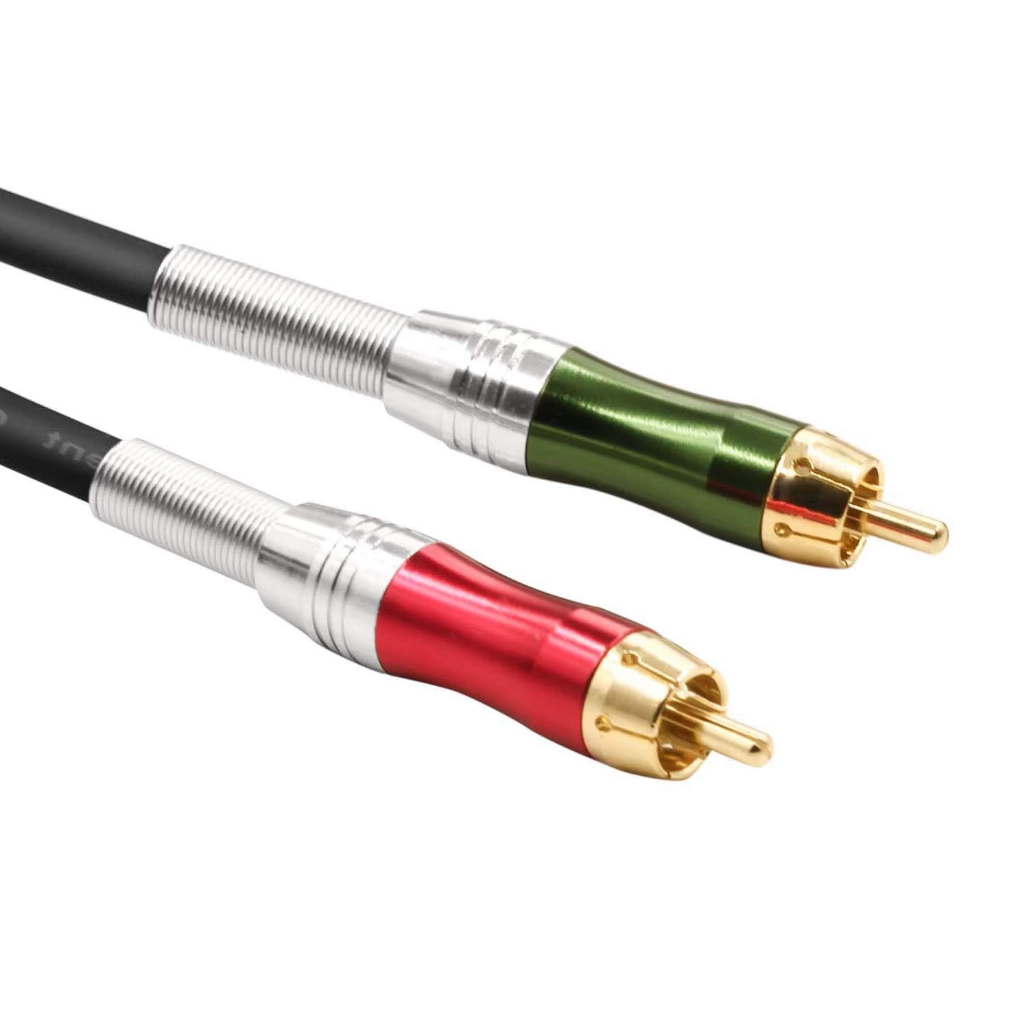 Thumbnail 3 de SiYear Gold-Plated 6.35mm TRS to Dual RCA Y Splitter Cable (0.5M)