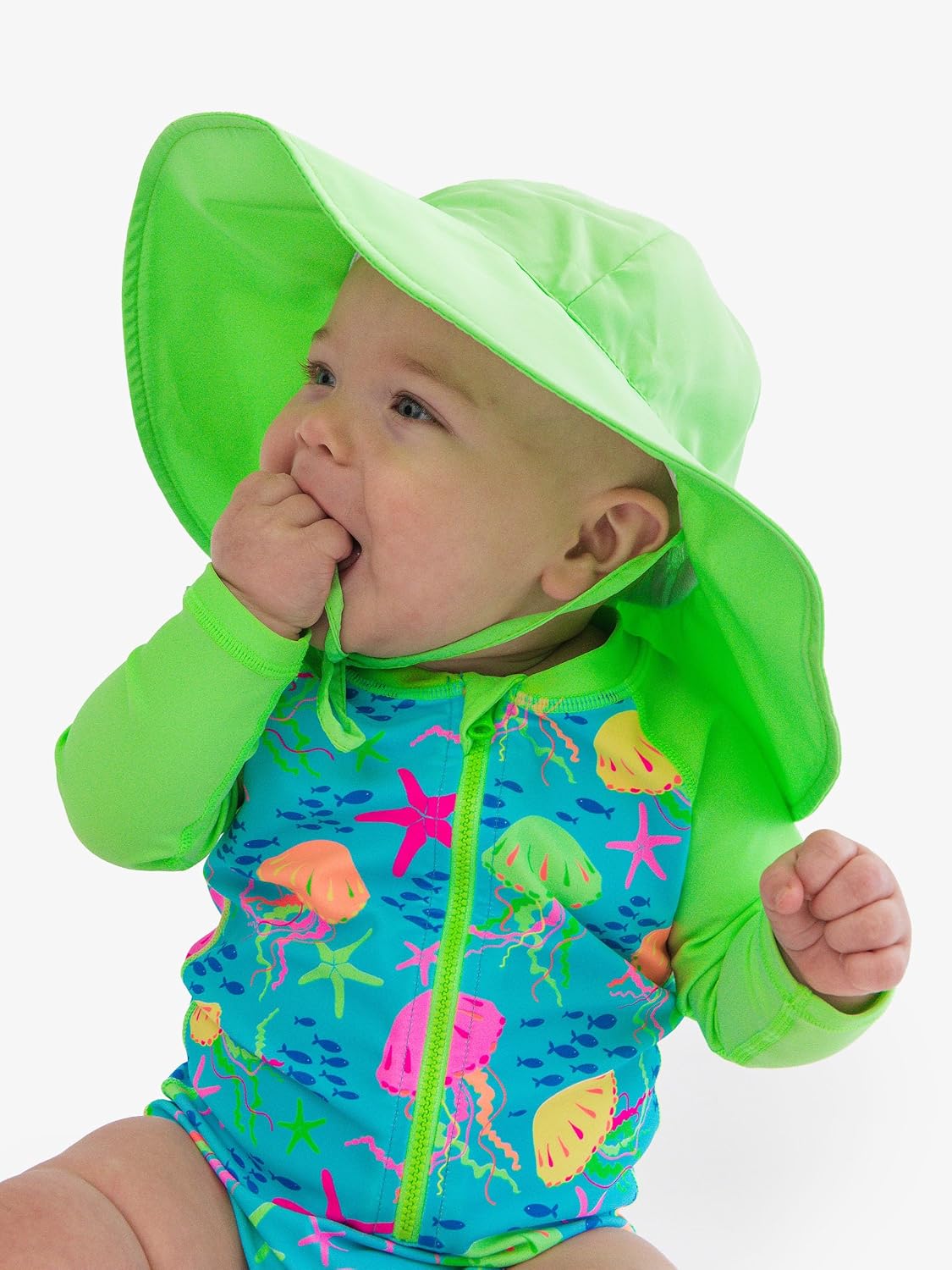 Detalle de RuffleButts Baby Sun Hat, UPF 50+