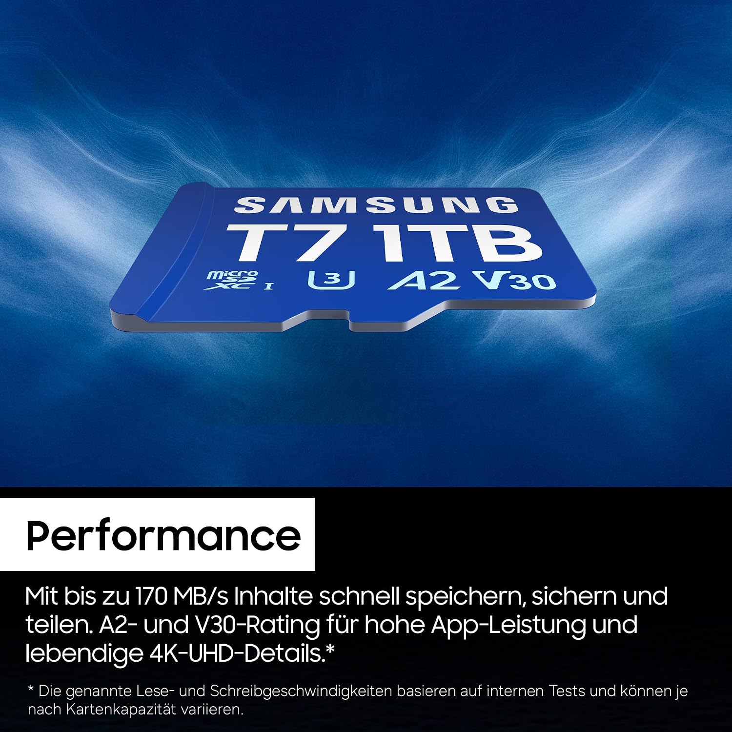 Detalle de Samsung T7 microSD-Karte 1 TB – Leistungsstarke Speichererweiterung für Mobile Gaming