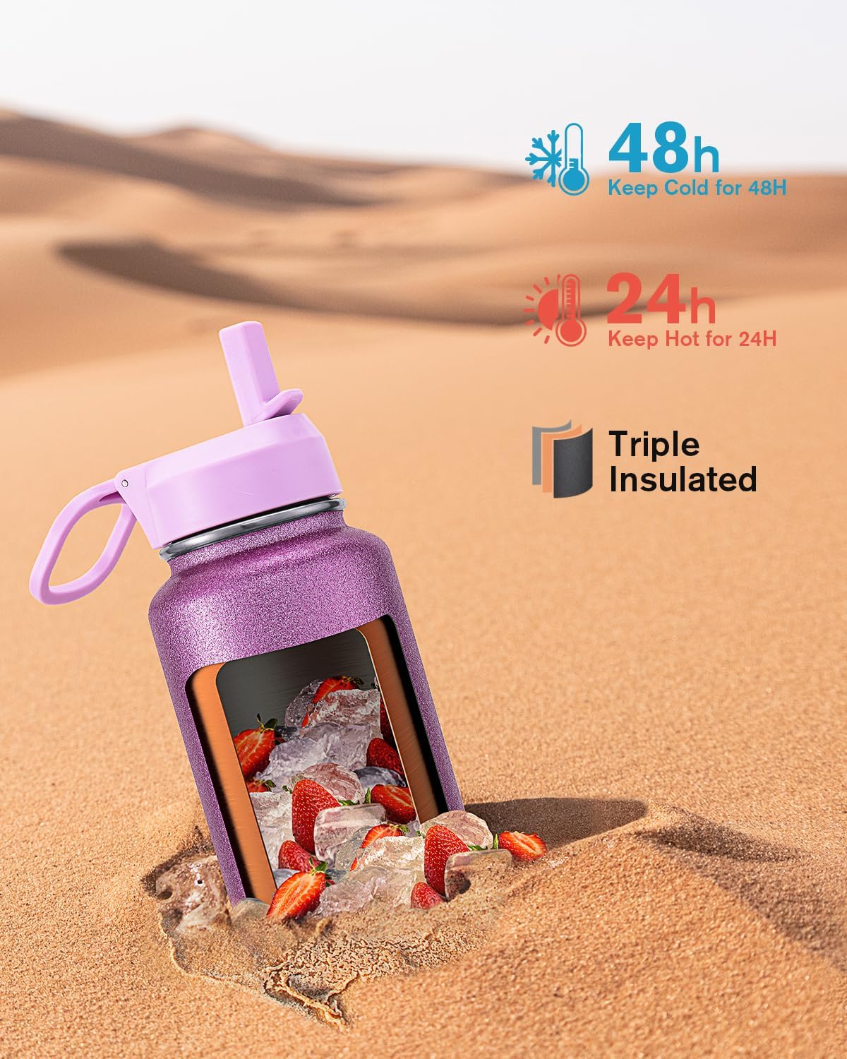 Detalle 2 de Coolflask 1.2L insulated water bottle