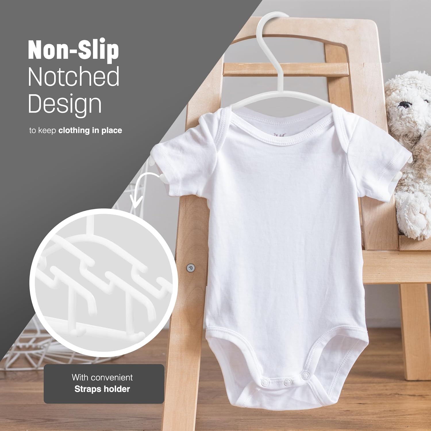 Thumbnail 5 de KEPLIN 36 Pack Baby Hangers 27x15cm space-saving