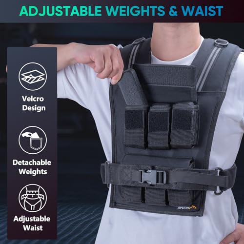 Thumbnail 2 de APEXUP Adjustable Weighted Vest 20 lbs 🏋