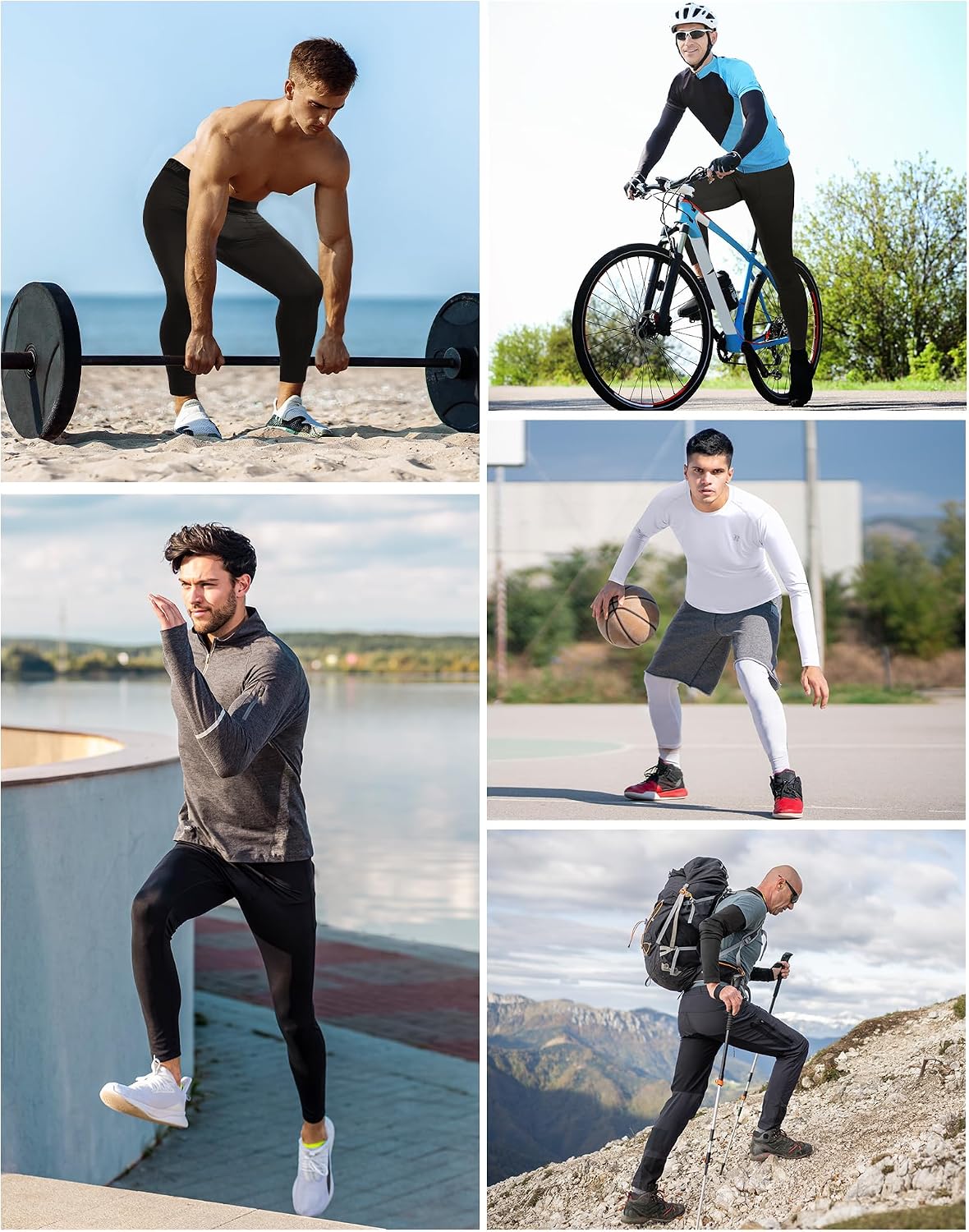 Thumbnail 4 de Runhit Men’s Compression Pants 1 Pair
