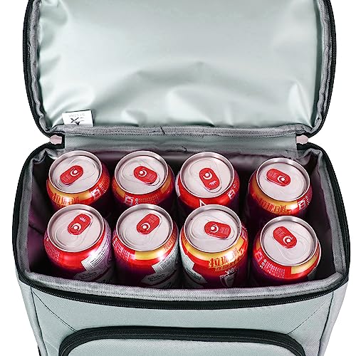 Detalle de Mochila Nevera Isotérmica FUREINSTORE 27L Gris para Playa y Camping