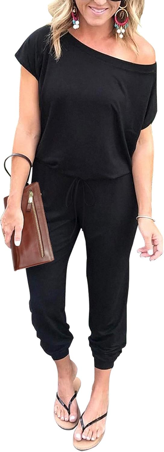 Thumbnail 6 de PRETTYGARDEN Women’s Off-Shoulder Jumpsuit Romper (2026 Summer Dressy Look)