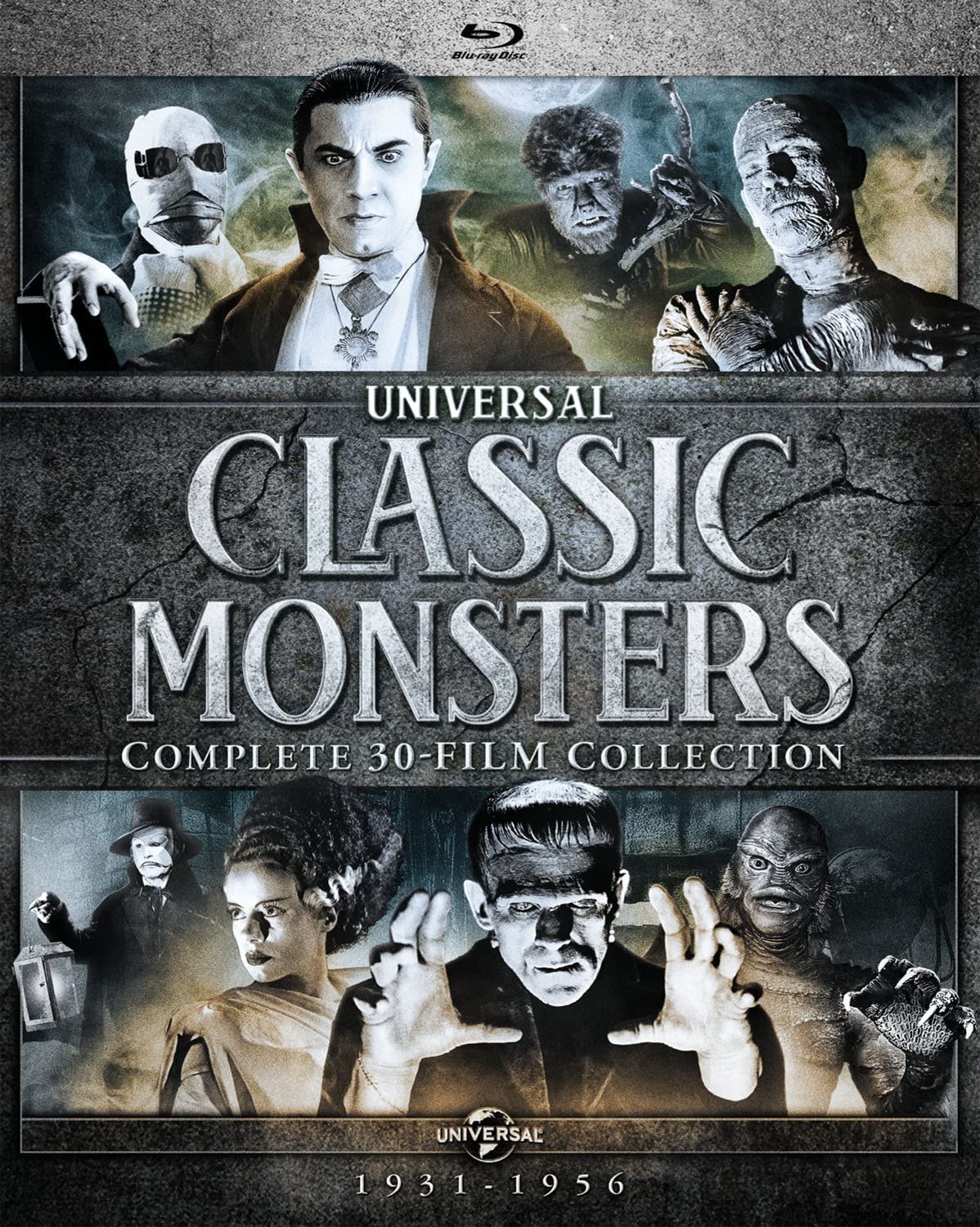 Detalle de Universal Classic Monsters: Complete 30-Film Collection Blu-ray