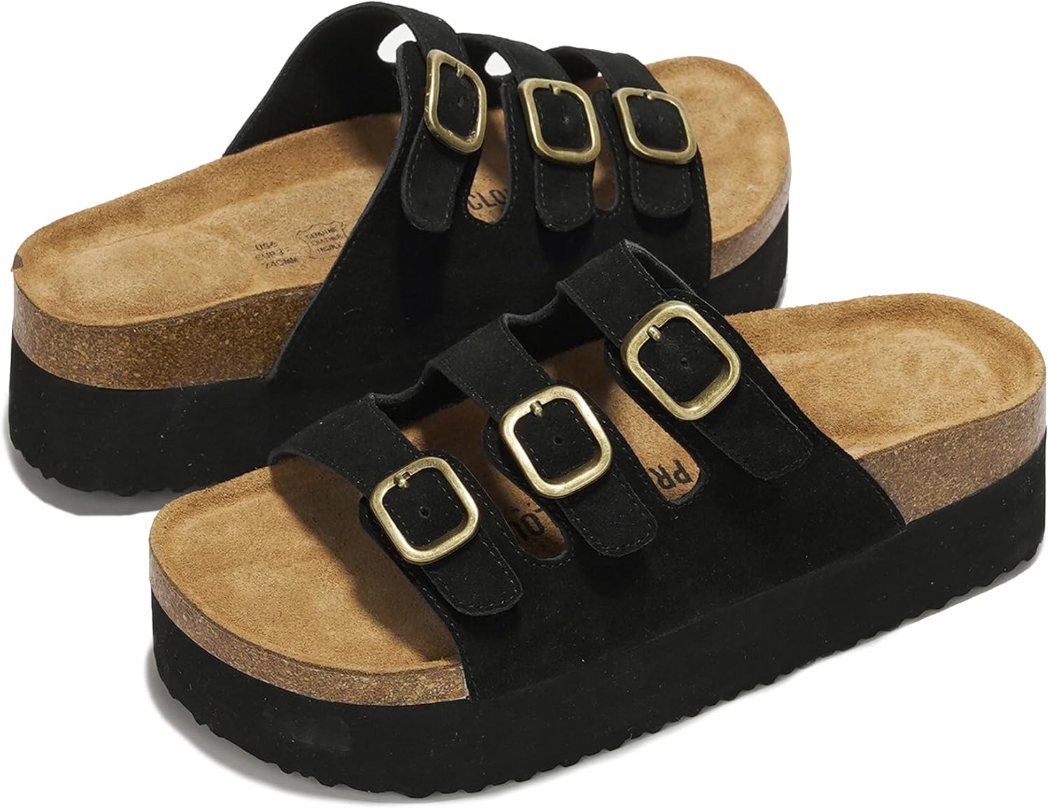 Detalle de Project Cloud 100% Genuine Leather Platform Sandals (Dyan) for Women