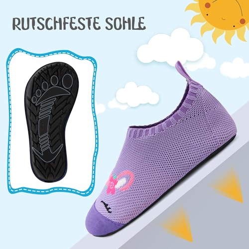 Detalle de Kyopp Hausschuhe Kinder – rutschfeste, flexible Barfußschuhe für Jungen und Mädchen