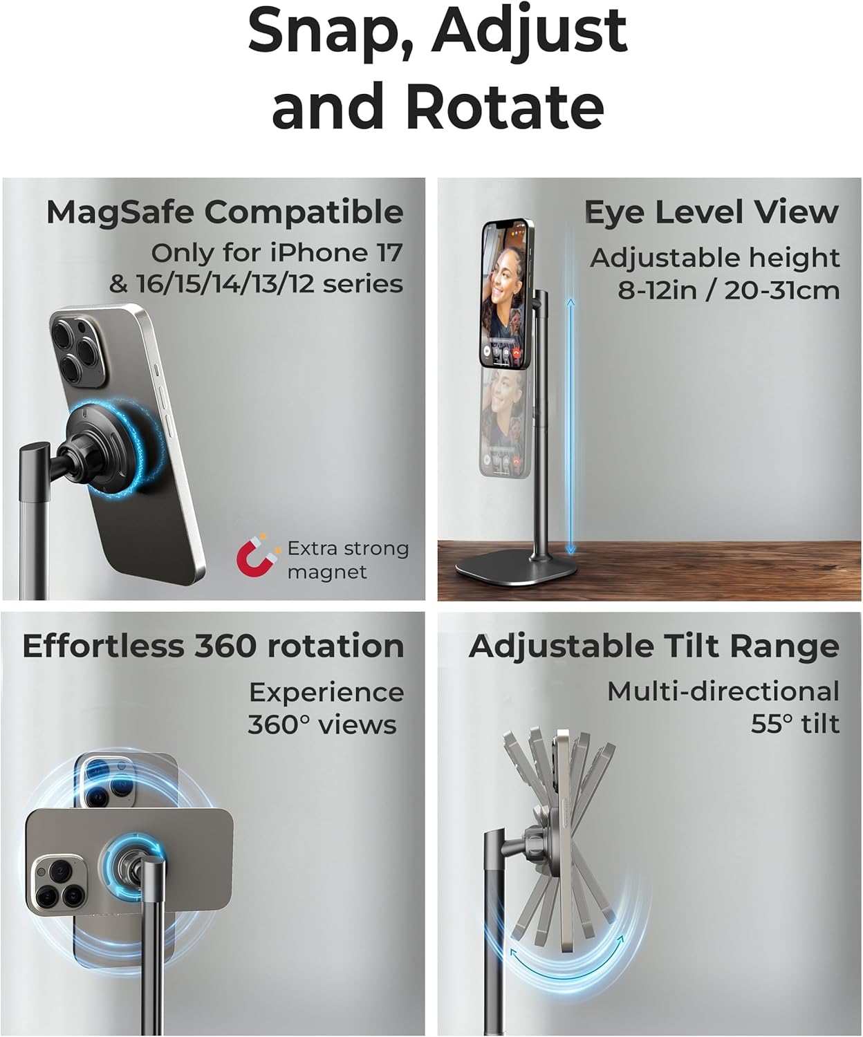 Thumbnail 2 de COOPER MagStand Adjustable MagSafe iPhone Stand