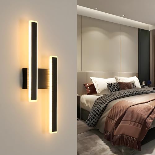 Detalle 2 de Aplique Pared Interior LED Comely 32W regulable (3000K/4500K/6000K) – Negro