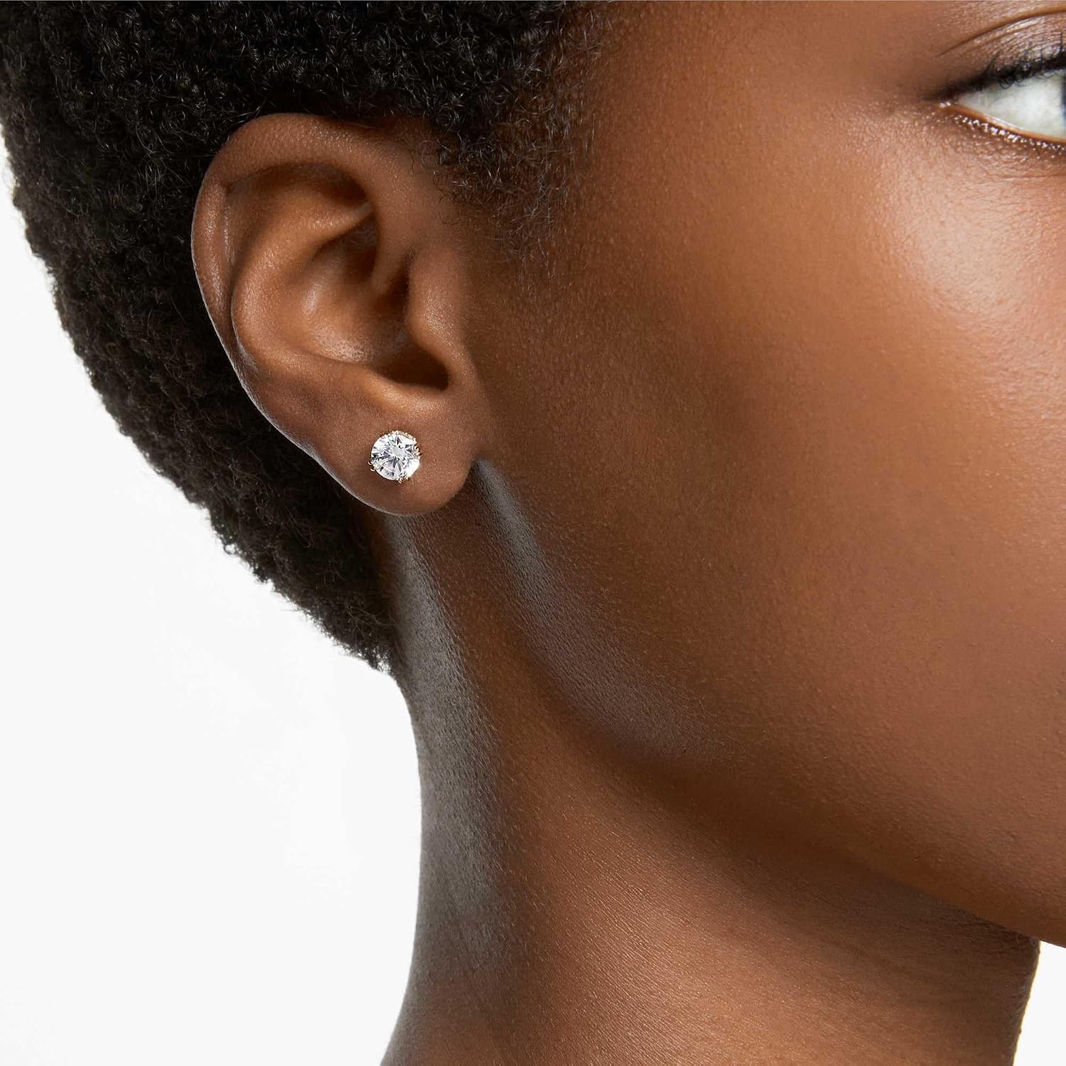 Detalle 2 de Swarovski Stilla Ohrringe Weiße Brillantschliff-Kristalle