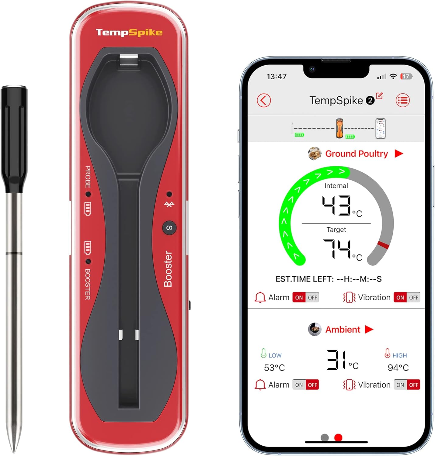 Thumbnail 5 de ThermoPro TempPro 150m Truly Wireless Meat Thermometer (Bluetooth 5.2)