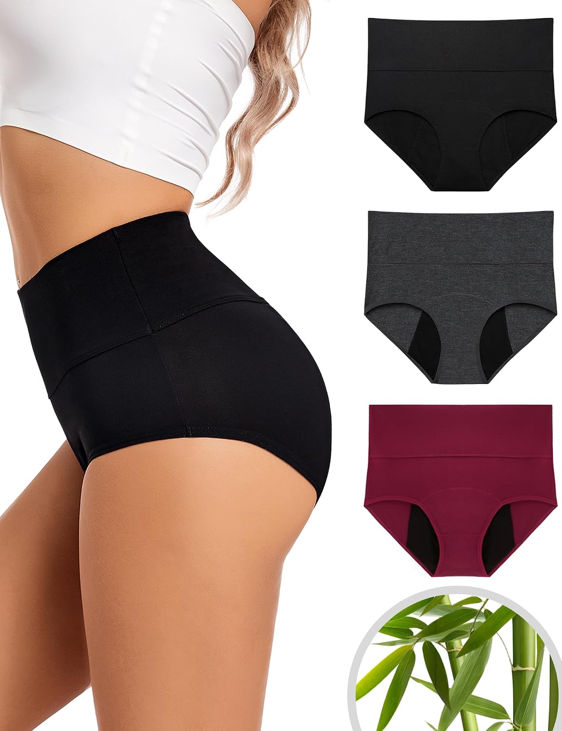 Thumbnail 6 de ECO PERIOD Heavy Flow Period Underwear for Women — High-Waist, Leakproof Night Protection (Up to 50ml)