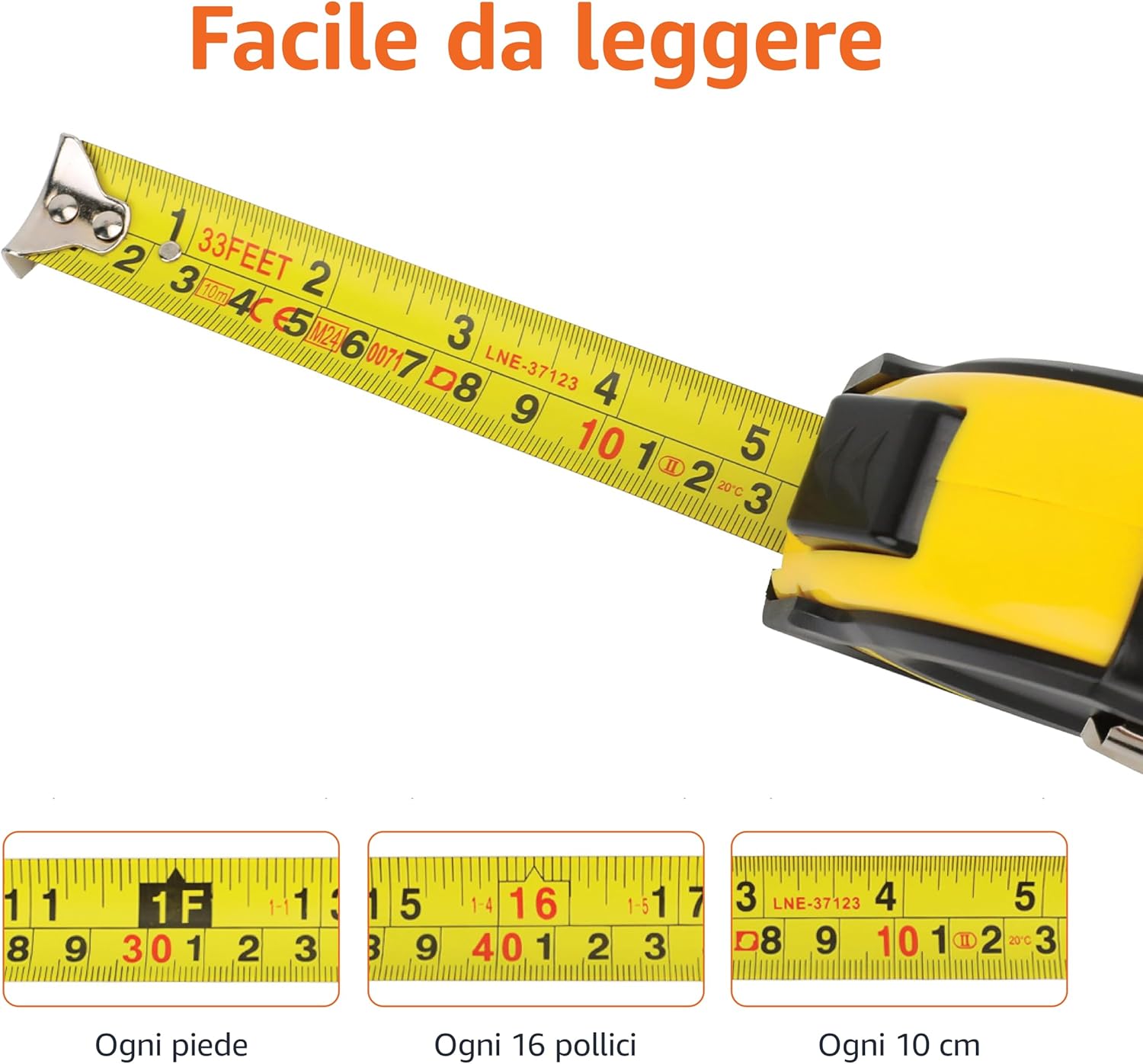 Detalle 2 de Amazon Basics metro 10 m autobloccante 📏