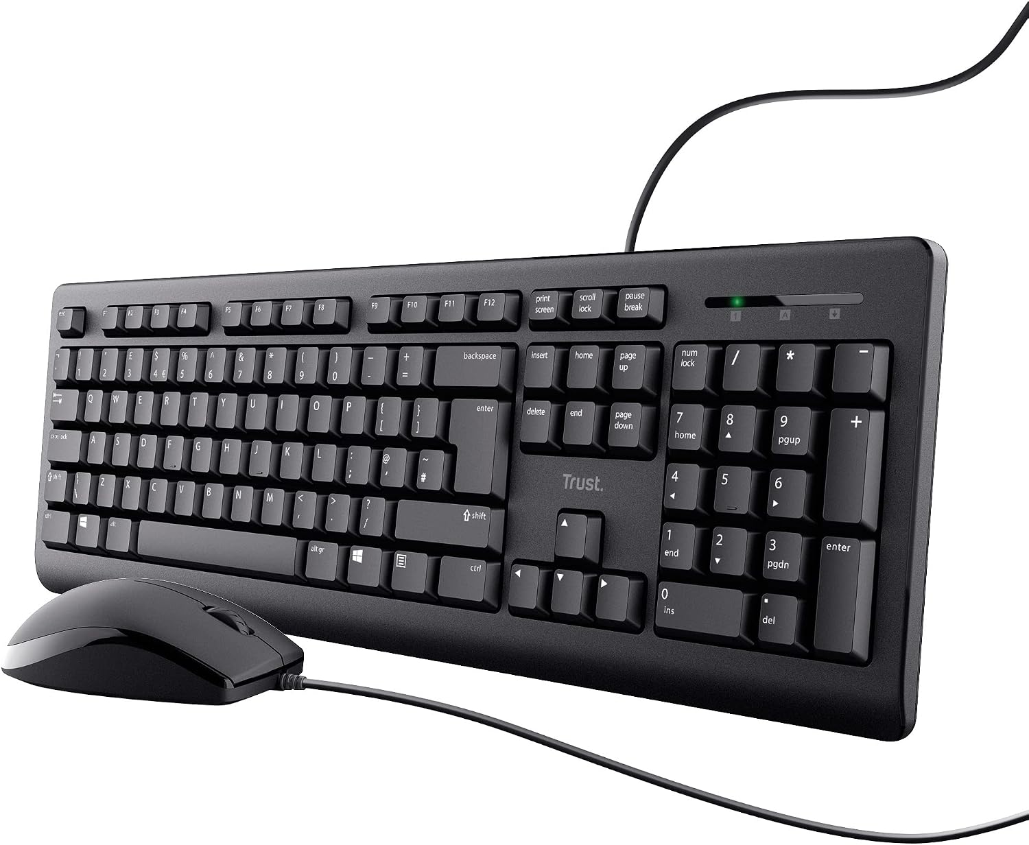 Detalle de Trust Taro wired keyboard mouse 1.8 m