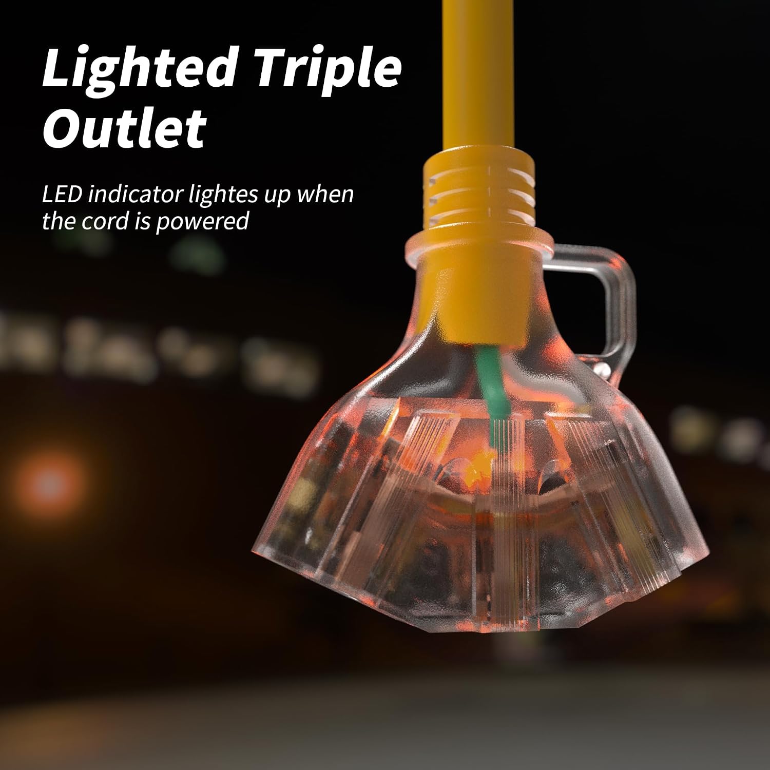 Thumbnail 5 de PlugSaf PS-50FT-12-3-B-Y 50-Foot 12-Gauge Outdoor Extension Cord