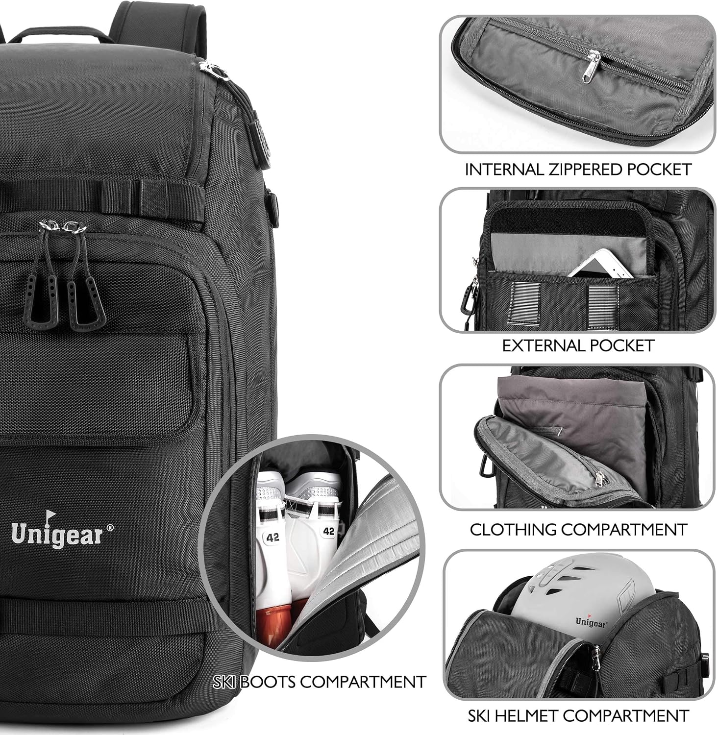 Thumbnail 2 de Unigear Mochila para esquí 50L