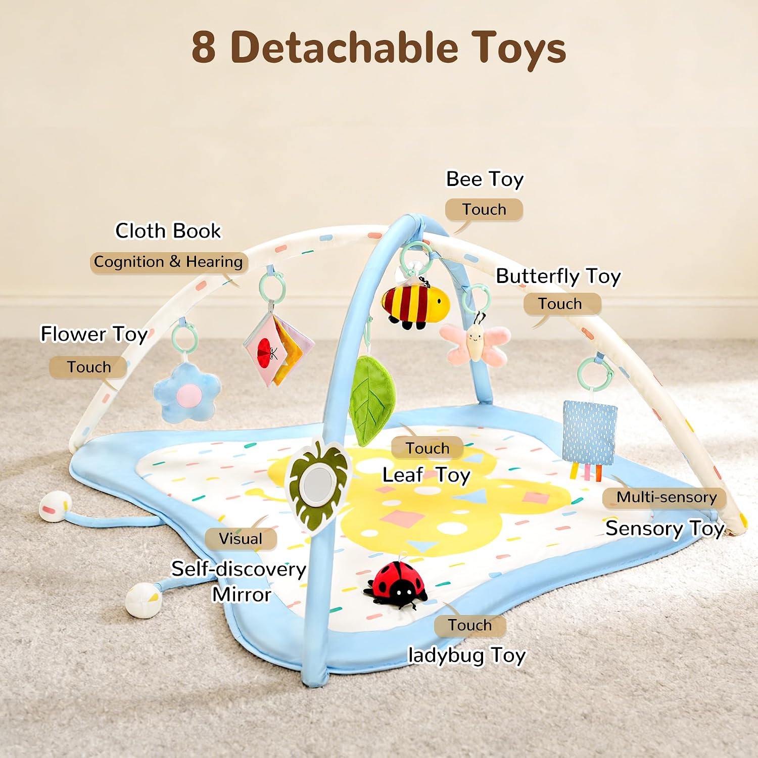 Detalle 2 de Pamo Babe Baby Play Gym, 8 Toys