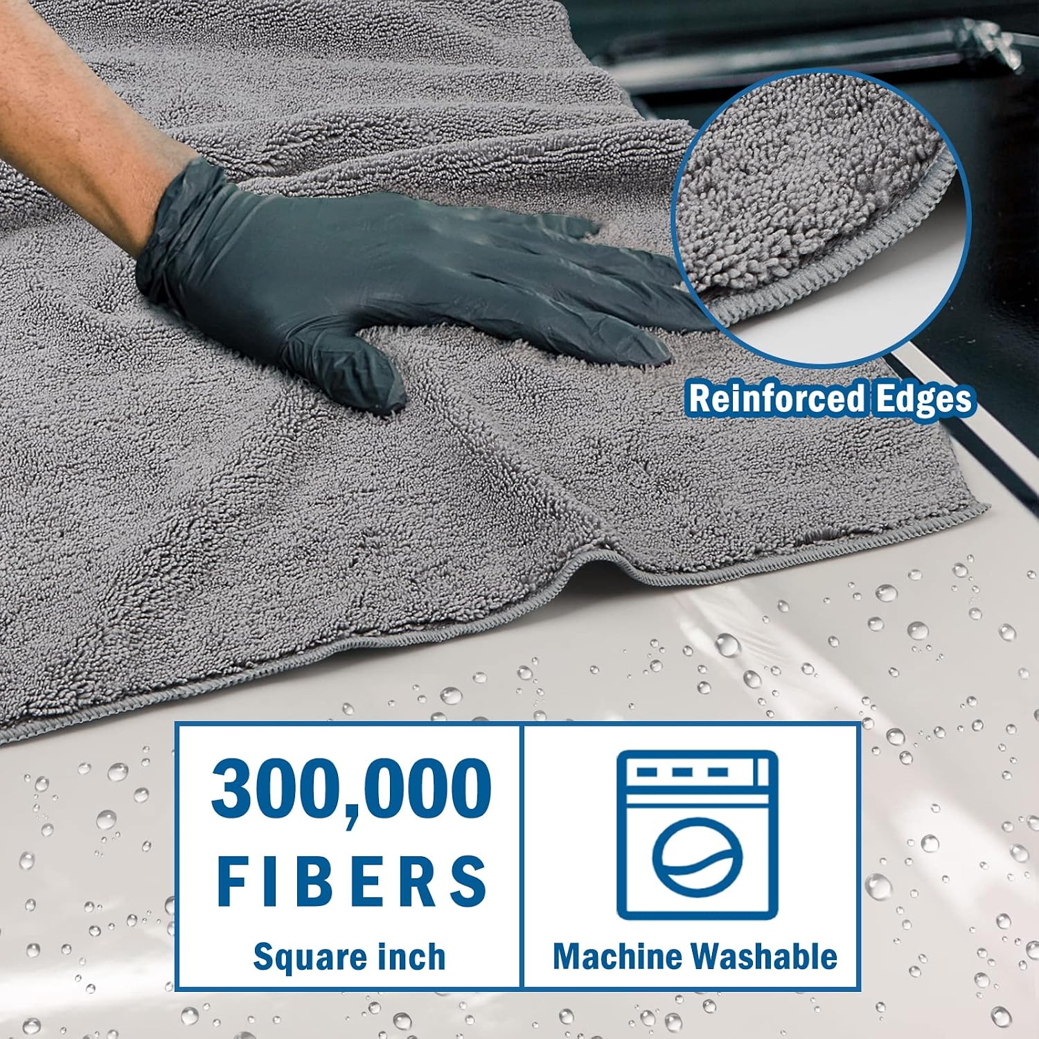 Detalle de HOMEXCEL Microfiber Car Drying Towels 31x24
