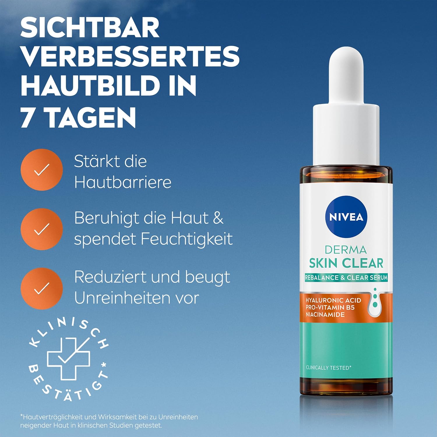 Detalle 2 de NIVEA FACE Derma Skin Clear Serum – Rebalance & Clear Serum für unreine Haut
