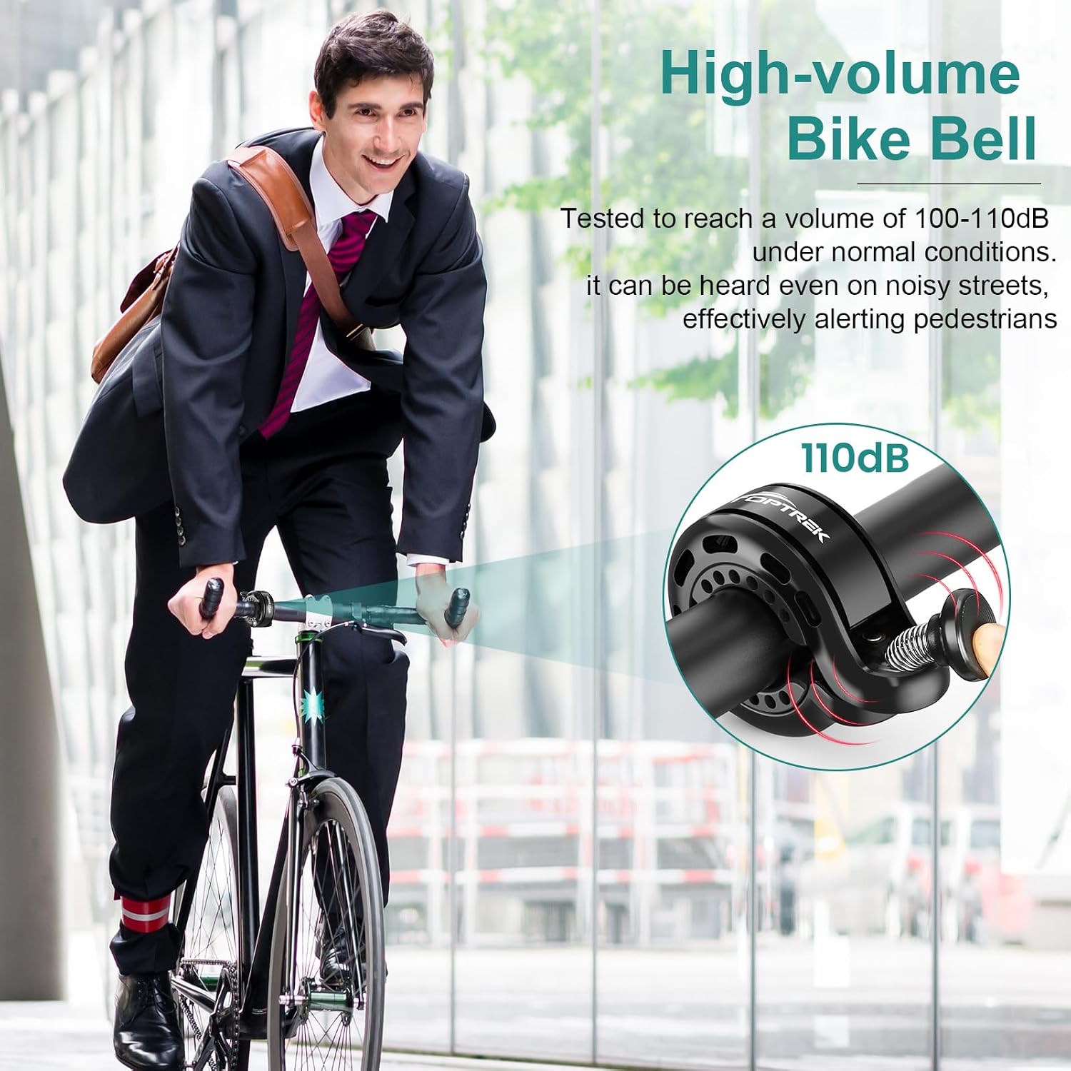 Detalle 2 de toptrek 2025 Bicycle Bell 110dB