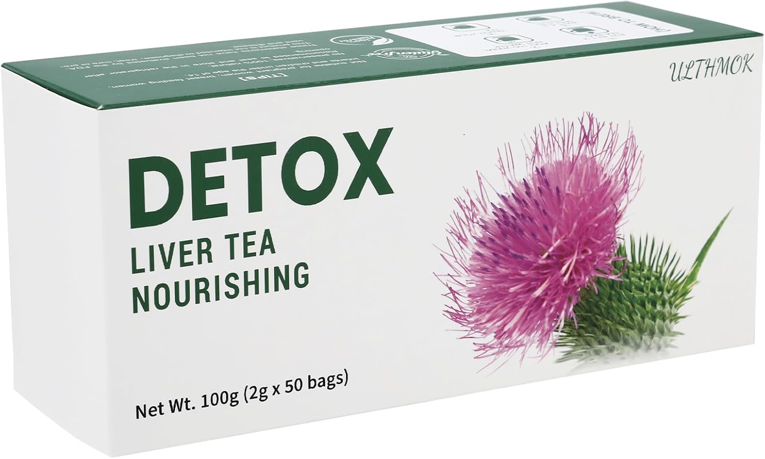 Thumbnail 6 de Bee Thee DETOX-TEE kruidenthee met paardenbloem, mariadistel en zoethout, 50 zakjes