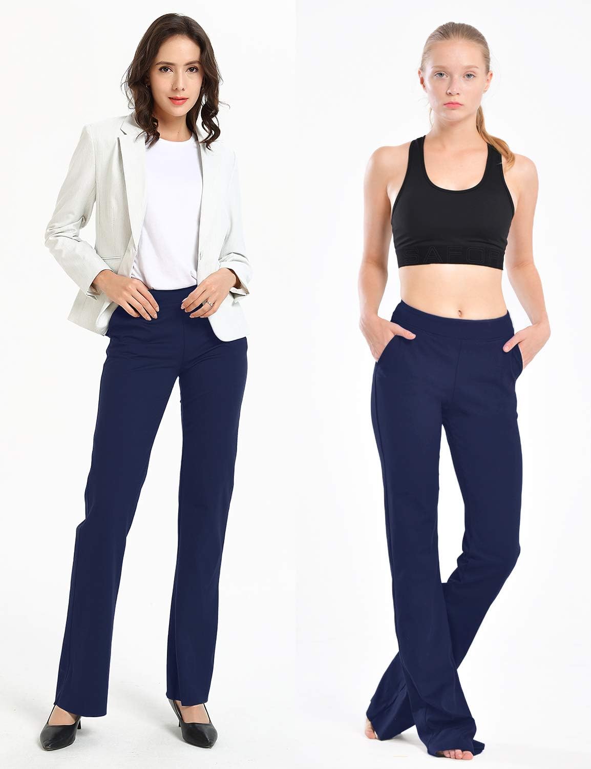 Detalle 2 de SAFORT Bootcut Yoga Hose 86 cm SchrittlĂ€nge đ§â