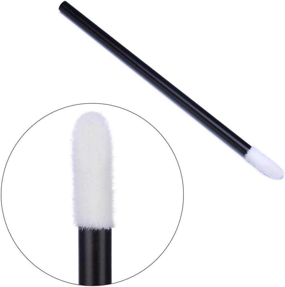 Detalle 2 de BTYMS lip brush-200 Disposable Lip Applicators, 200 Count, Black