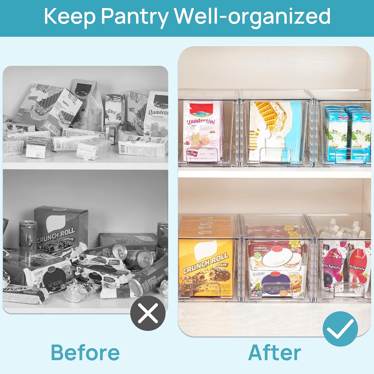 Thumbnail 4 de Vtopmart 4Pack Pantry Storage Drawers