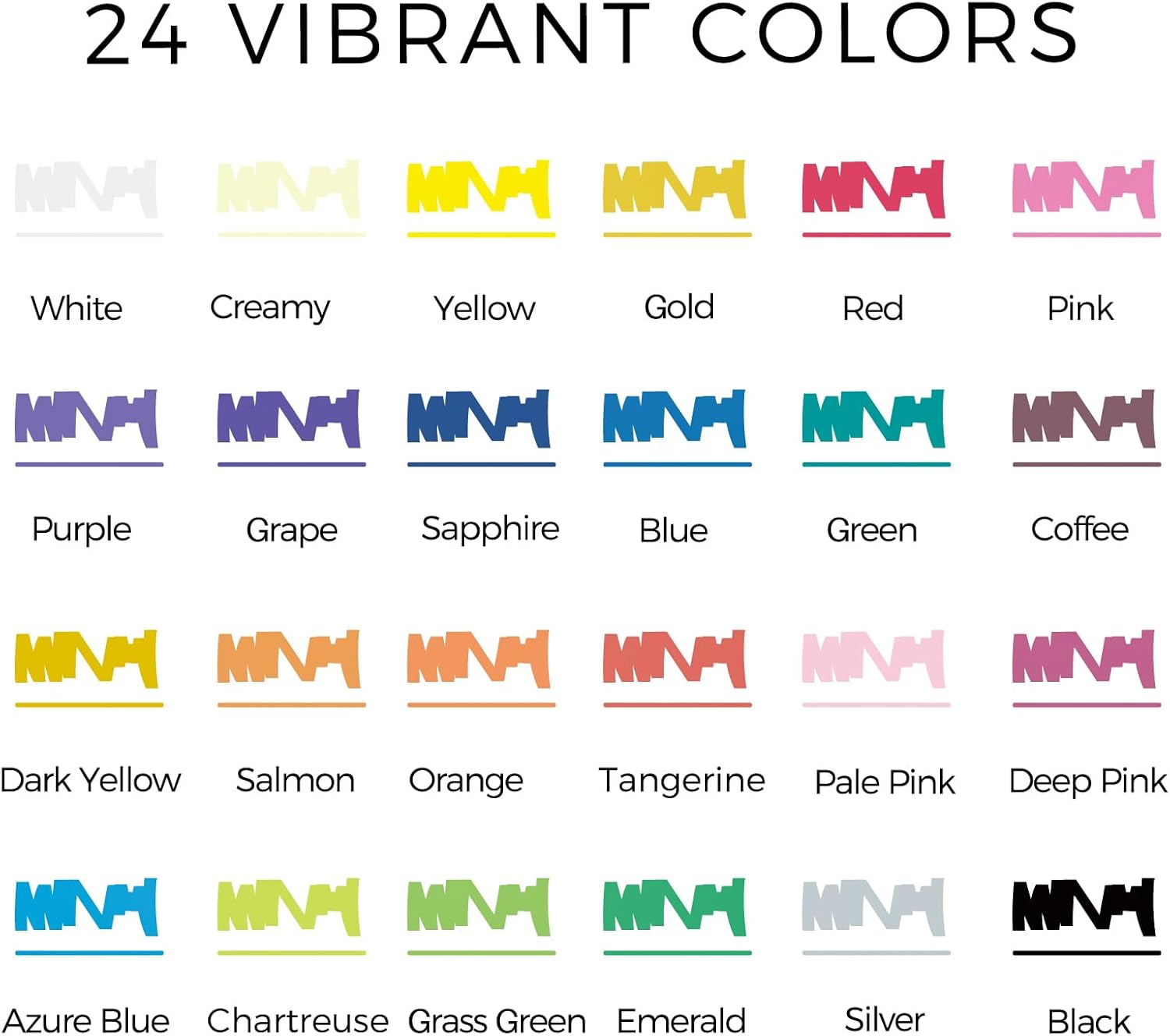 Thumbnail 1 de Artecho Acrylstifte 24 Farben Marker-Sets für DIY 🎨