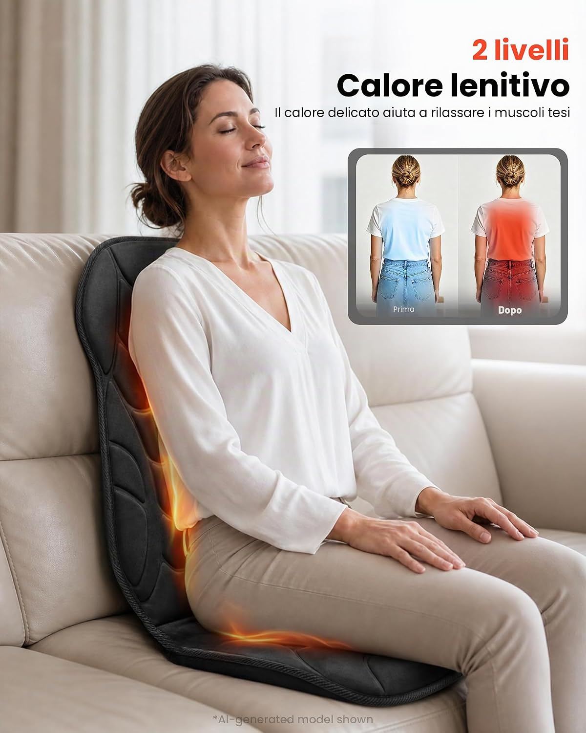 Detalle de COMFIER Sedile massaggiante 8 motori 💺